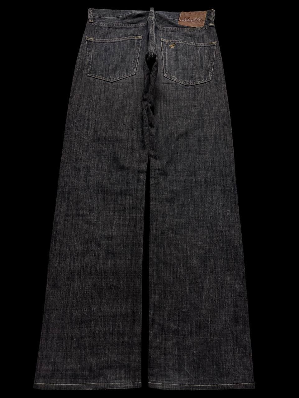 Japanese Brand INSANE 90s Japanese SICK Distressed Ripped Dark Mudwash Jean Size US 29 - 1 Thumbnail