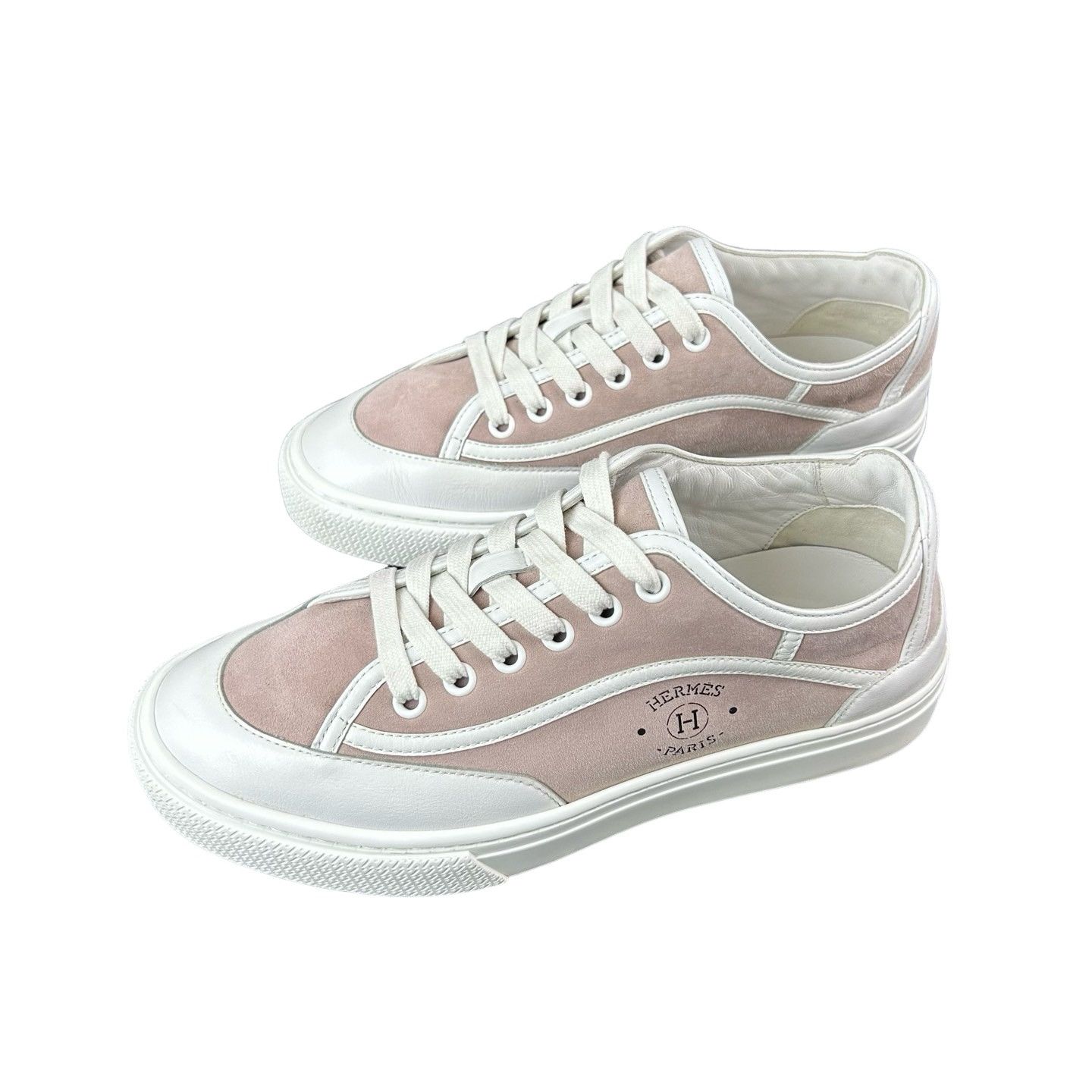 Hermes Hermès Canvas Logo Low-Top Sneakers 37 Size US 6 / IT 36 - 1 Thumbnail