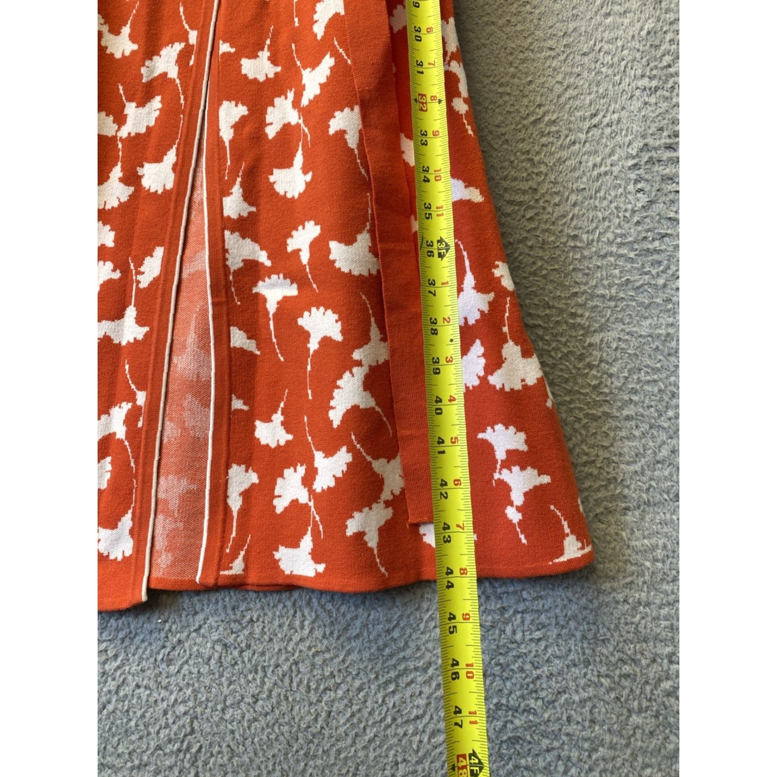 Diane von Furstenberg VINTAGE DVF Diane von Furstenberg X Target Ginkgo Orange Knit Wrap Dress Midi Sleeveless 2XS Regular Mens? Womens? Size XXS / US 00 / IT 34 - 5 Thumbnail