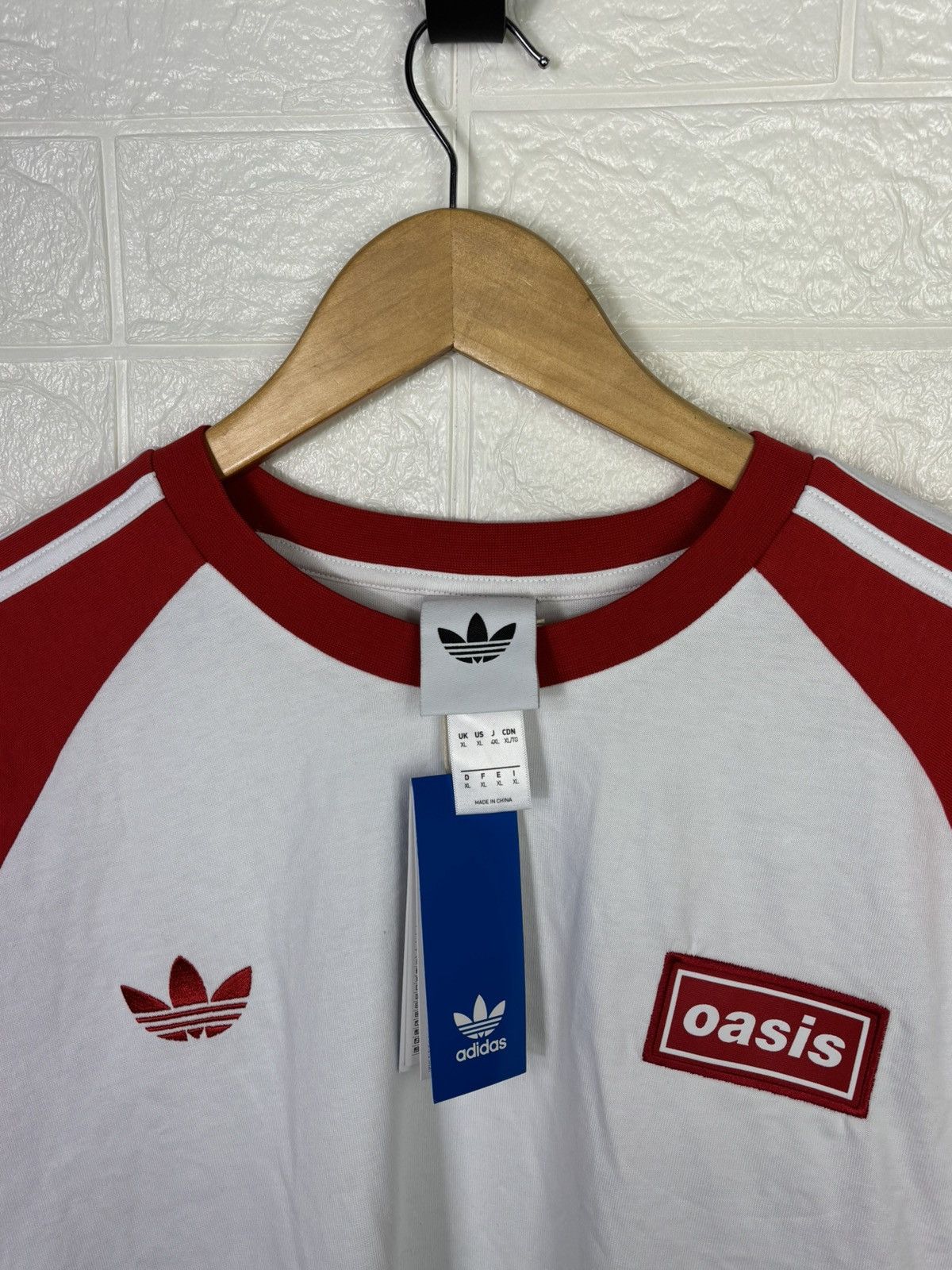 Adidas Adidas Oasis Long Sleeve 3-Stripes T-Shirt Red White Size XL Size US XL / EU 56 / 4 - 4 Thumbnail