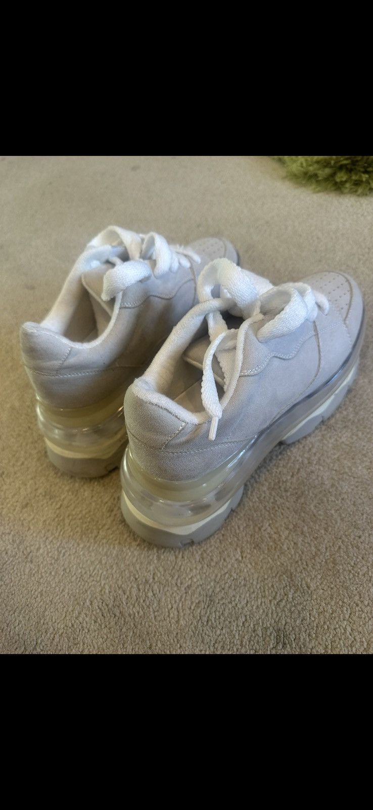 Steve Madden Steve madden white and grey chunky trainers Size US 11 / IT 41 - 2 Thumbnail