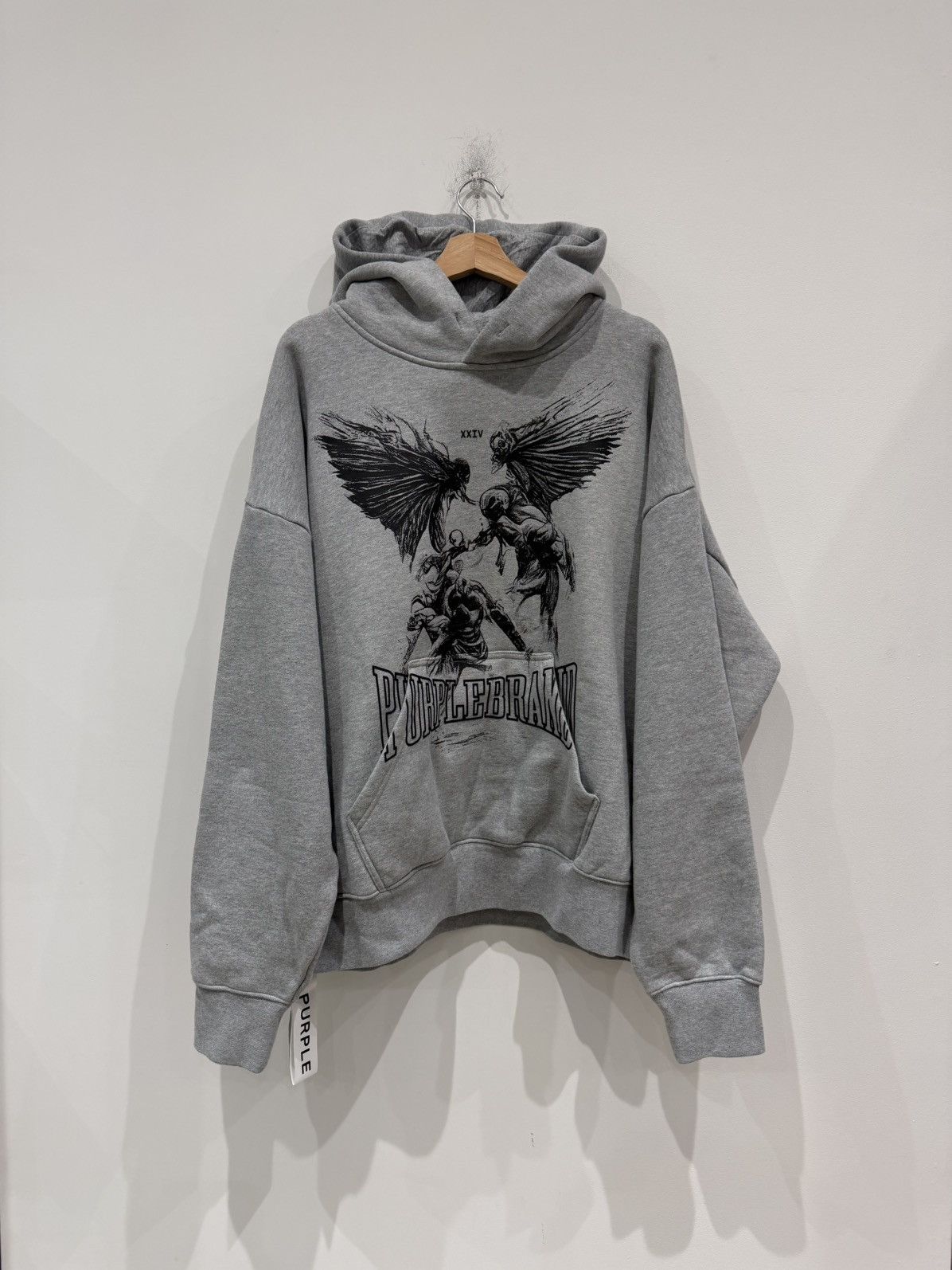 Purple Brand Purple Brand Graphic III Textures Inside Out Hoodie Grey Size US XL / EU 56 / 4 - 1 Thumbnail