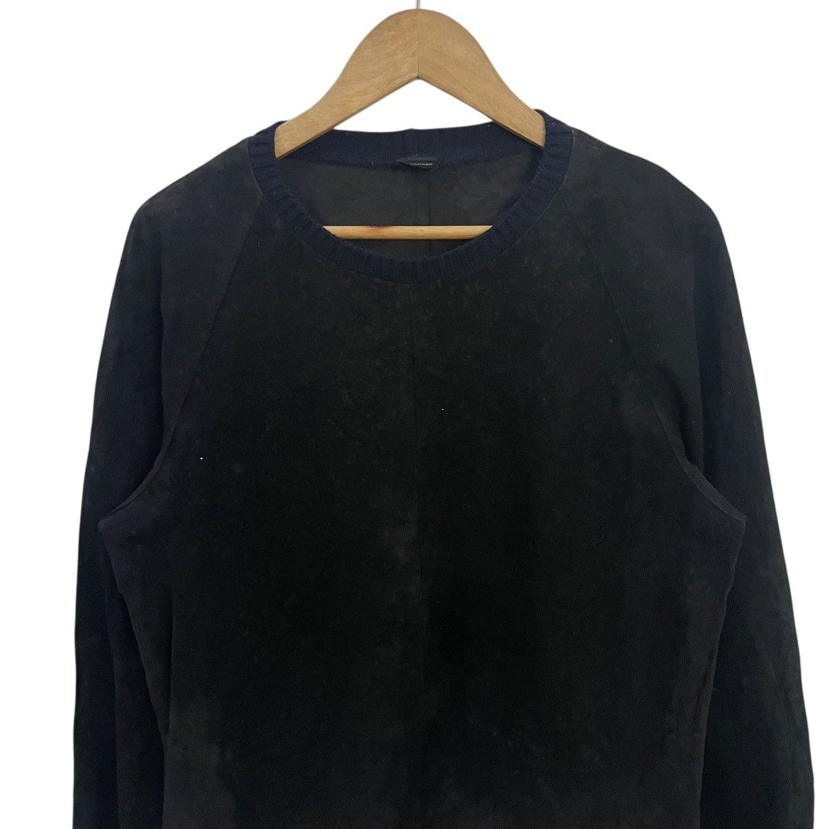 Jil Sander Vintage Jil Sander Pullover Crewneck Leather Sweatshirt Size US M / EU 48-50 / 2 - 4 Thumbnail