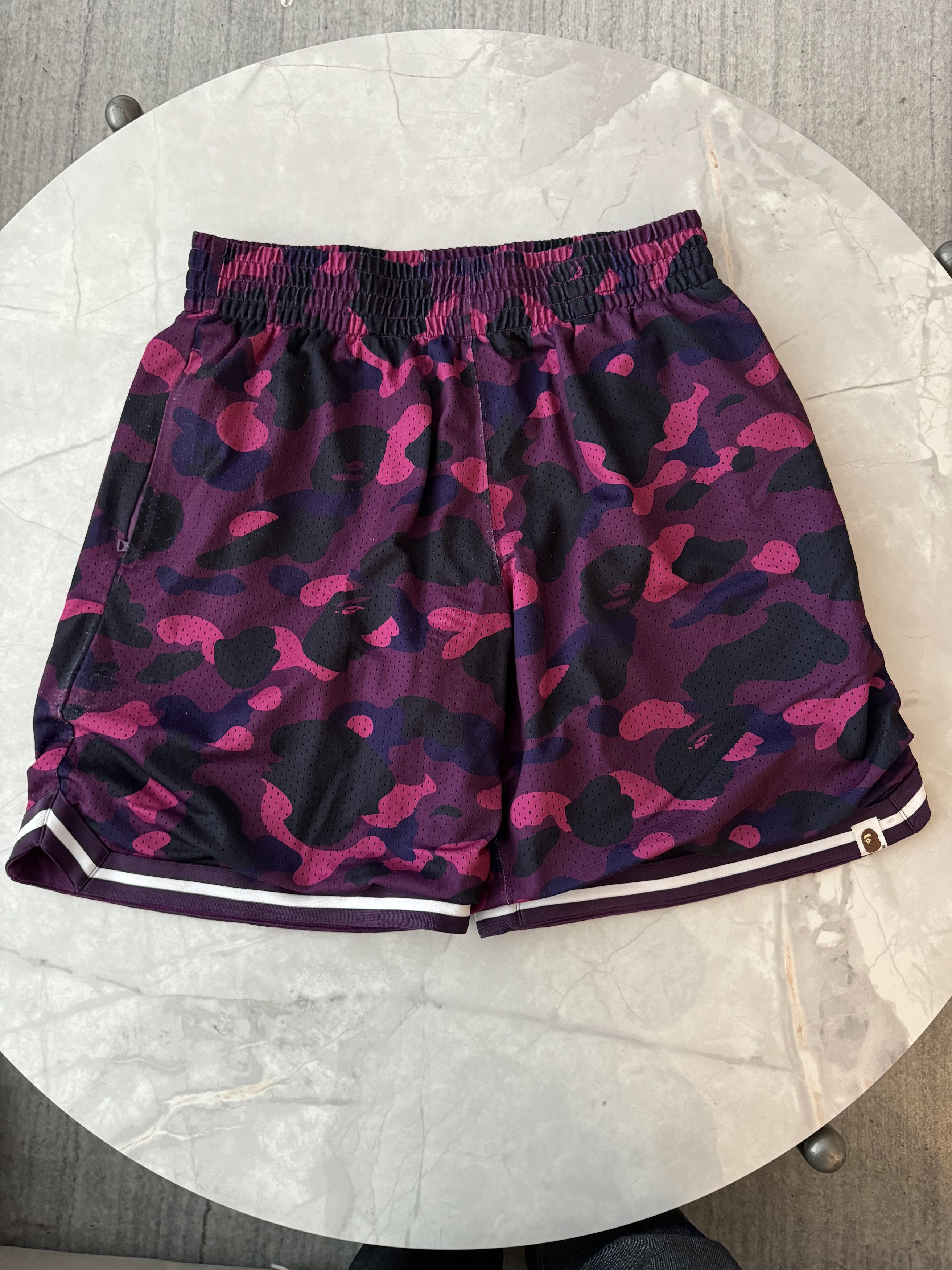 Bape Babe purple camo shorts Grailed