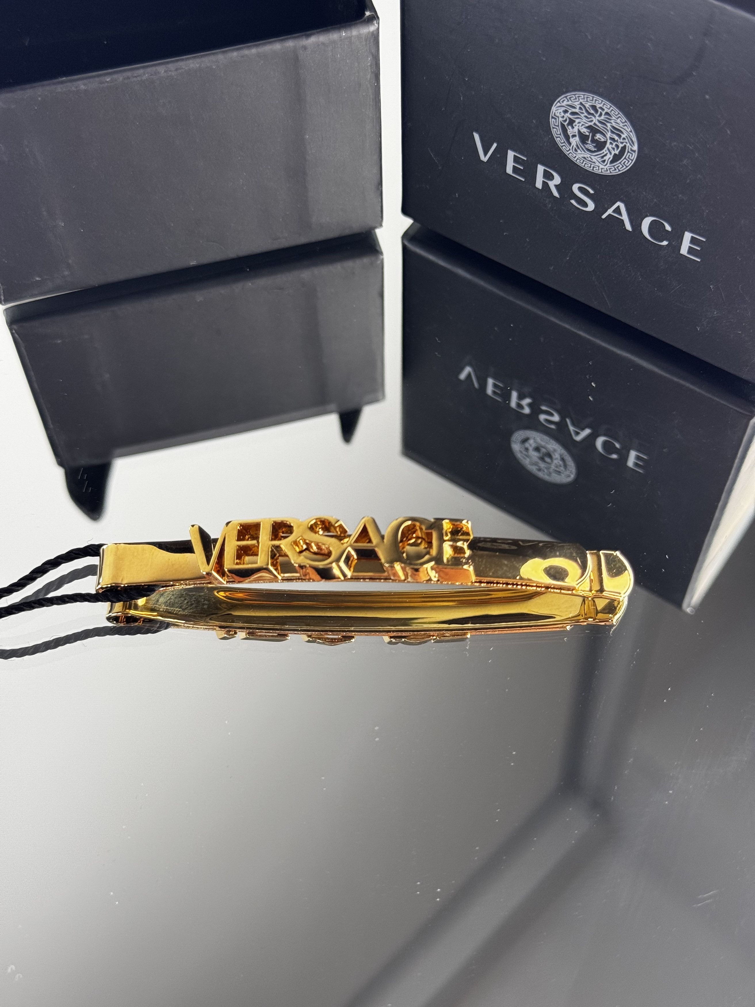 Versace Tribute Medusa Hair Clip Size ONE SIZE - 9 Thumbnail
