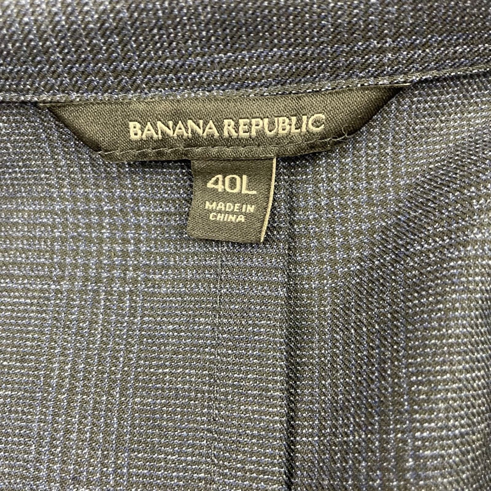 Banana Republic Banana Republic Men's Smart Weight Slim Fit Wool Suit Blue P Size 40L - 5 Thumbnail