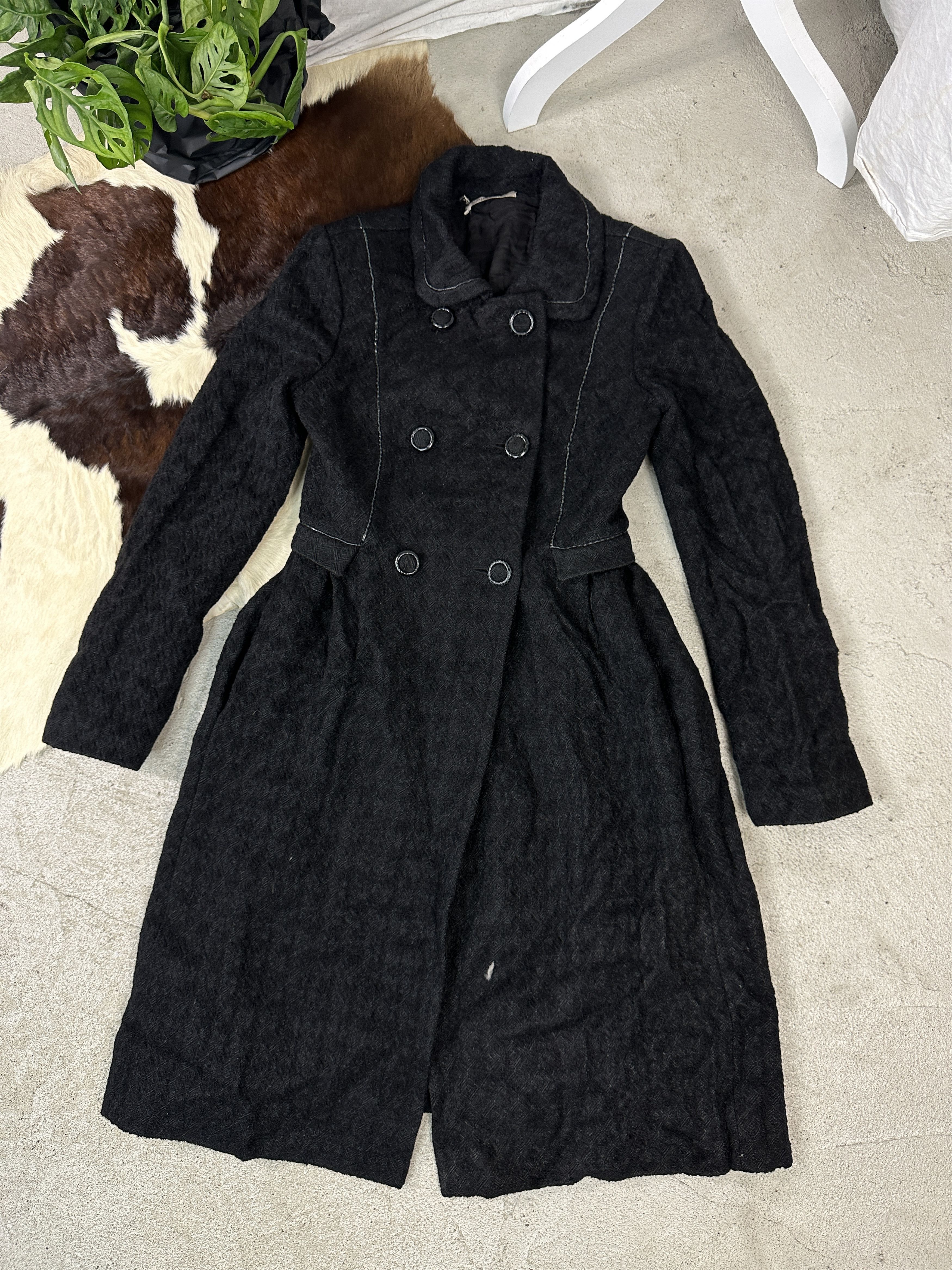 Bottega Veneta × Vintage Bottega Veneta High Quality Luxury Coat Cloak Jacket Black Size US S / EU 44-46 / 1 - 8 Thumbnail