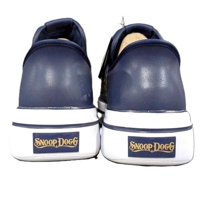 SKECHERS Skechers x Snoop Dogg Navy Paisley Bandana Leather Sneakers Size US 10 / IT 40 - 5 Thumbnail