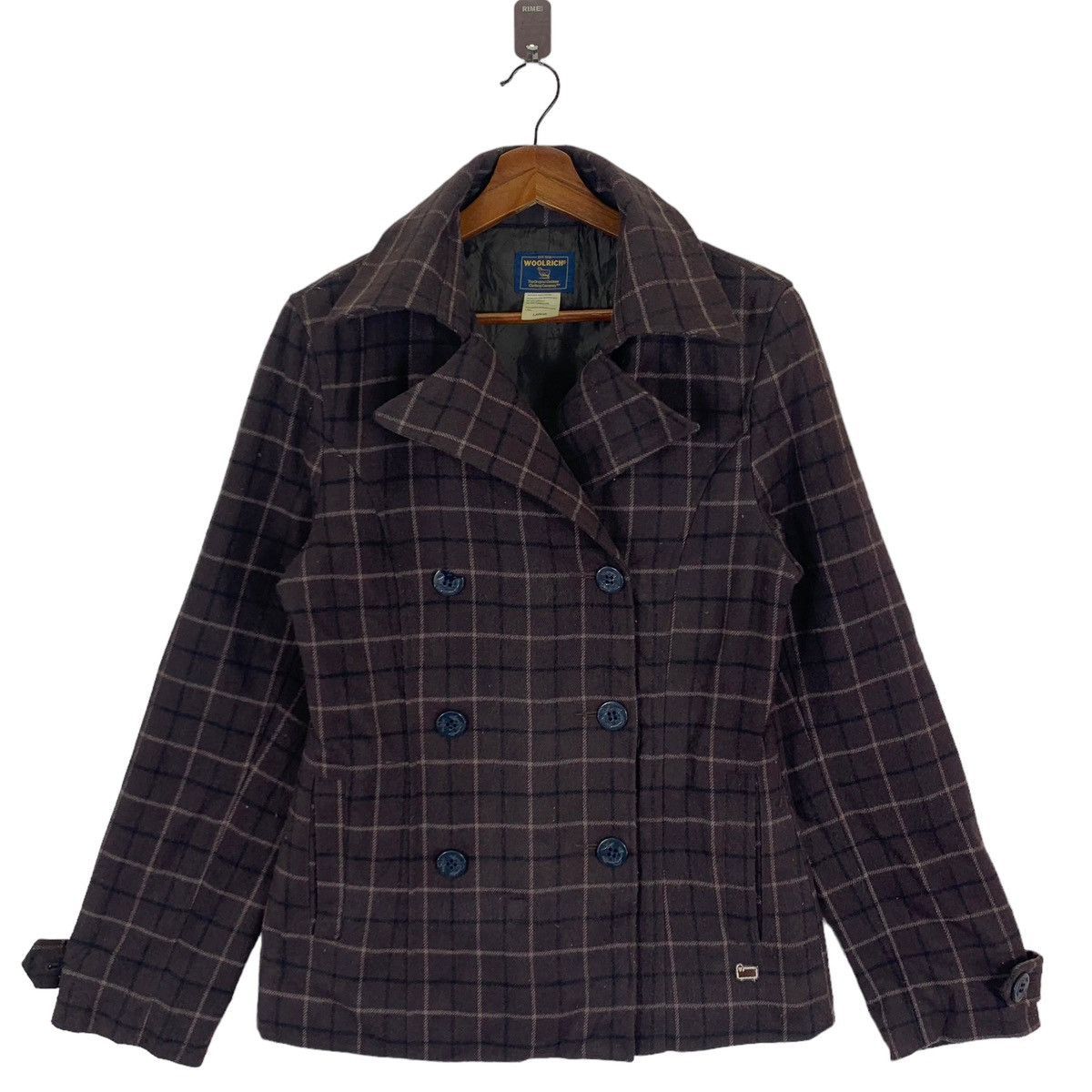 VINTAGE WOMEN WOOLRICH DOUBLE COLLOR JACKET