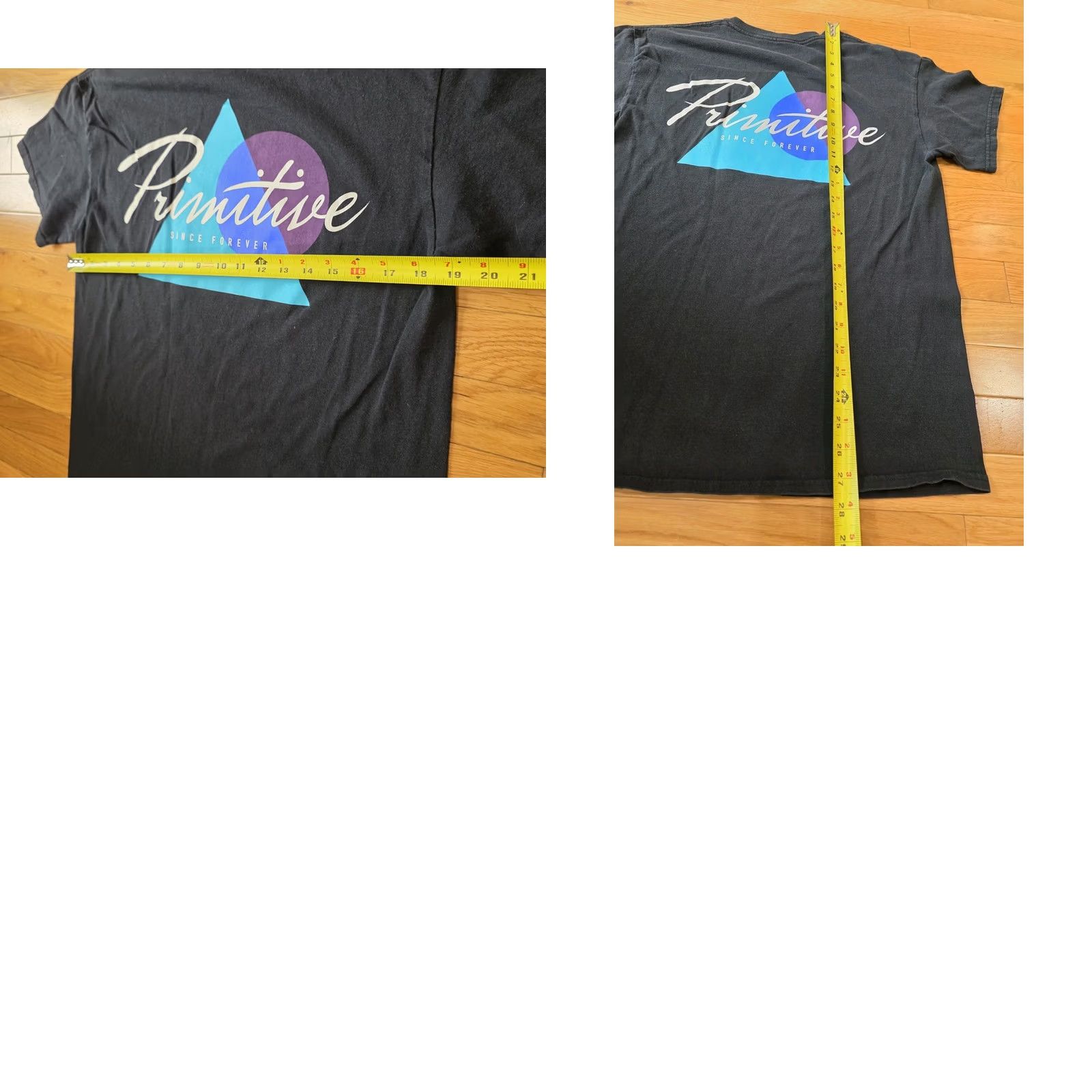 Primitive PRIMITIVE Apparel T Shirt Men Medium Black Blue Floral Skate Board Graphic Tee Size US M / EU 48-50 / 2 - 8 Thumbnail