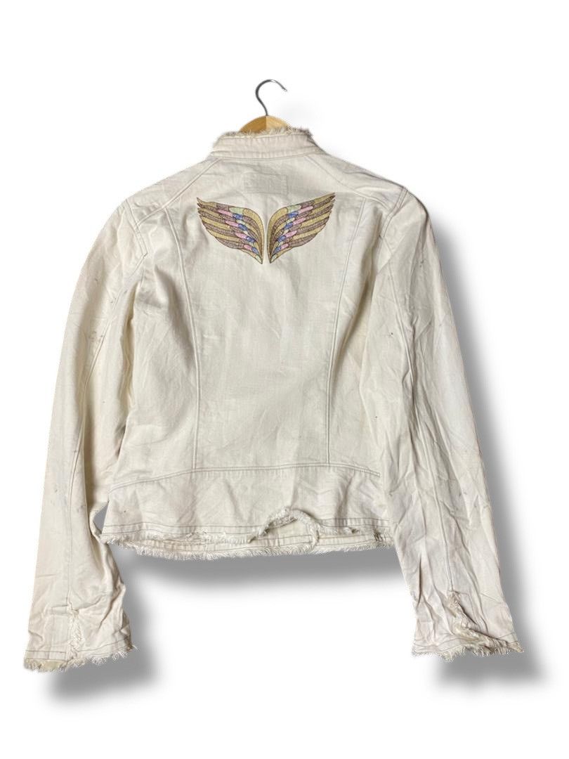 Japanese Brand CREALUXE Embroidered Crop Jacket (145) Size US XXS / EU 40 - 2 Thumbnail