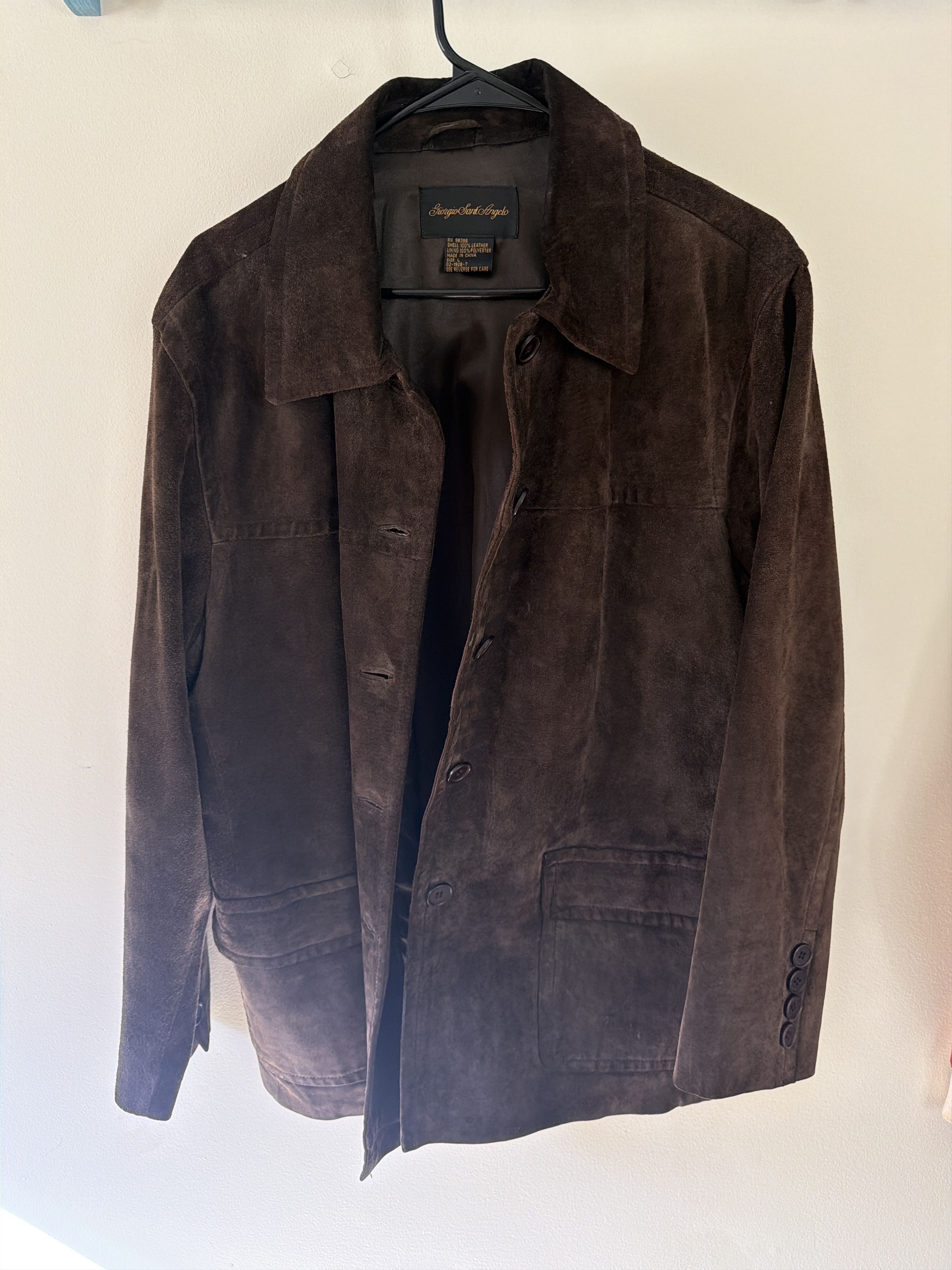 Giorgio Sant’Angelo Suede Leather Jacket