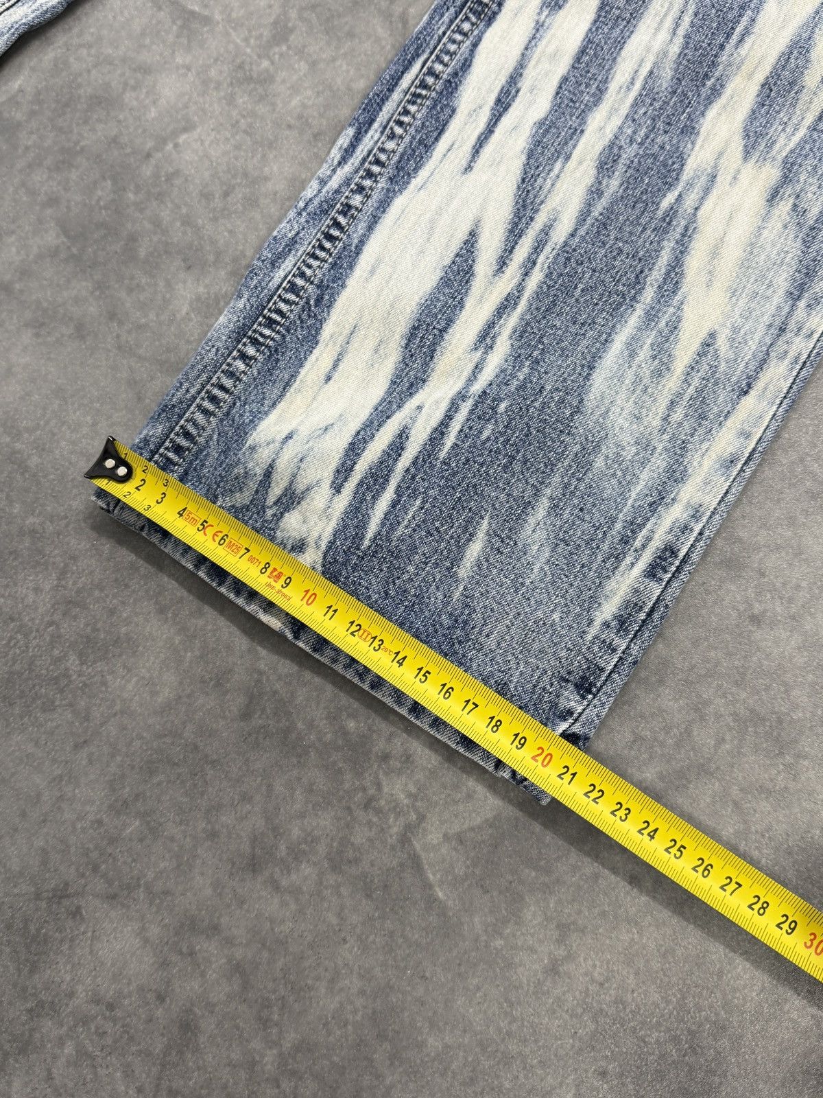 Vintage Blue and white baggy washed/bleached pants y2k japan style Size US 34 / EU 50 - 8 Thumbnail