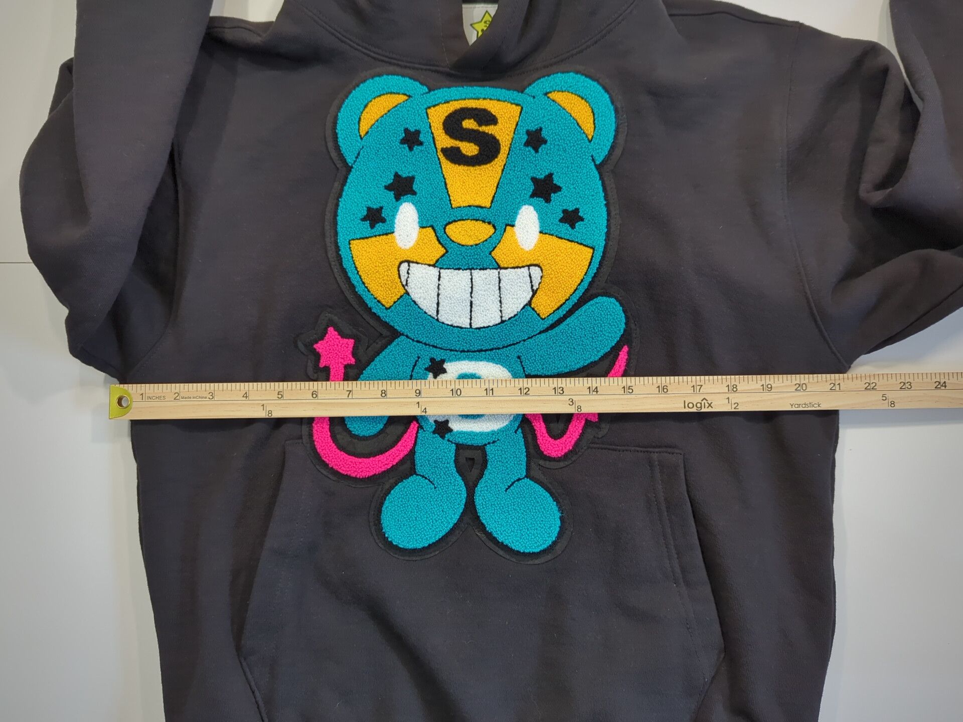 Sukamii SUKAMII Radioactive Bear Hoodie Small Black Heavy Sweatshirt Size US S / EU 44-46 / 1 - 4 Thumbnail