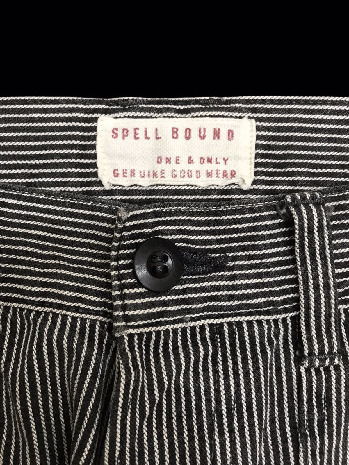 Japanese Brand × Spellbound 💥MILITARY💥SPELLBOUND HICKORY STRIPE BAKER PANT F323 Size US 31 - 3 Thumbnail