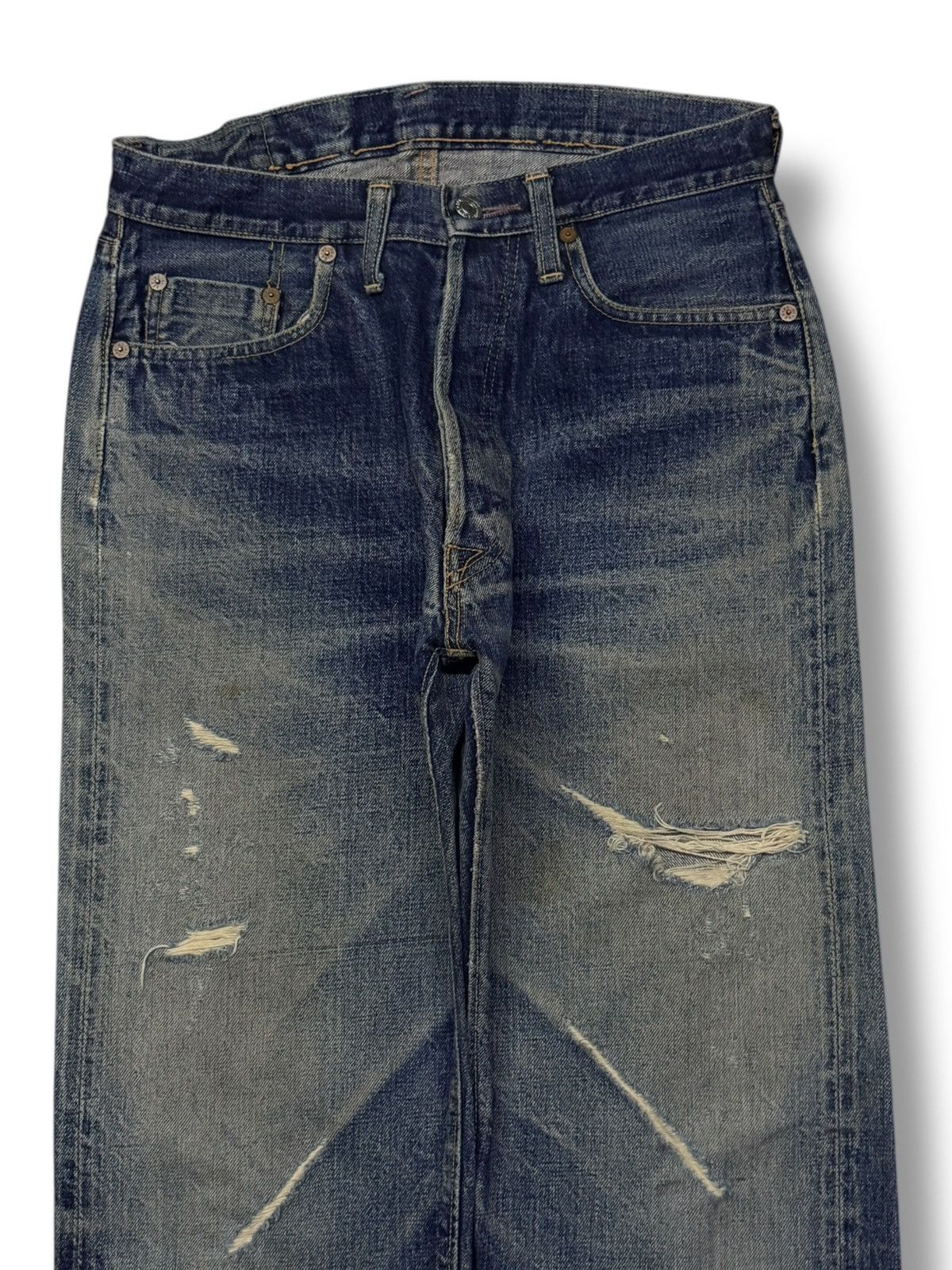 Denime Vintage 90s Denime Lot 66 Selvedge Denim Jeans Japan | W29 Size US 29 - 4 Thumbnail