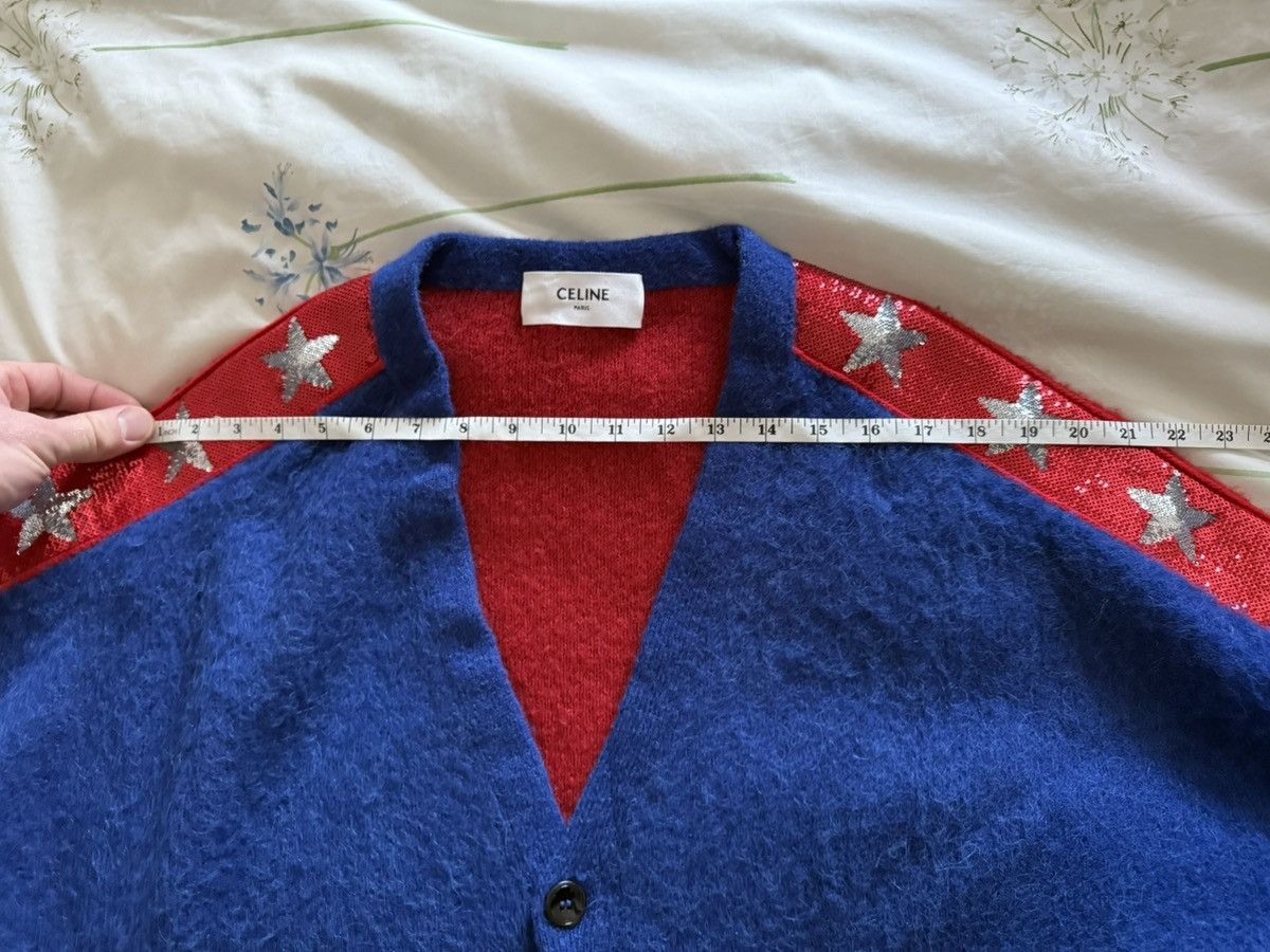Celine $3.2k 🤑 SS23 Celine embellished sequin star cardigan alpaca Size US M / EU 48-50 / 2 - 6 Thumbnail