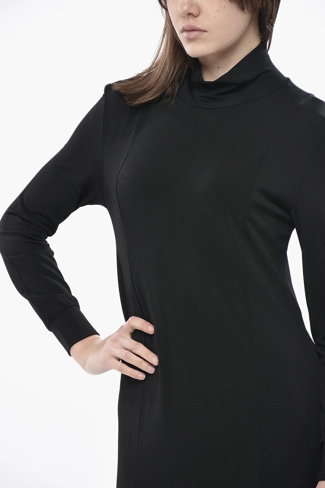 KHAITE og1mm0426 High-Neck Maxi Dress in Black Size S / US 4 / IT 40 - 3 Thumbnail