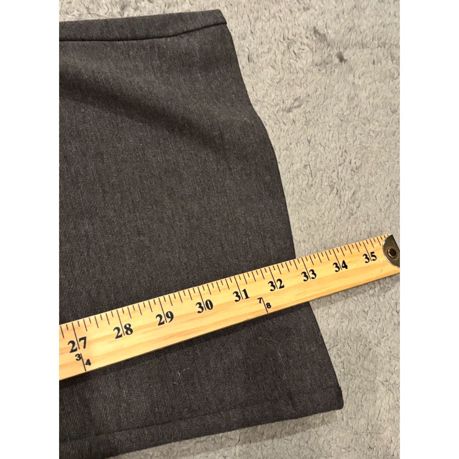 Vintage VINTAGE? No. New York & Company Stretch Pants Womens Medium Gray Trouser Career Zipper Pocket Size 32" / US 10 / IT 46 - 5 Thumbnail