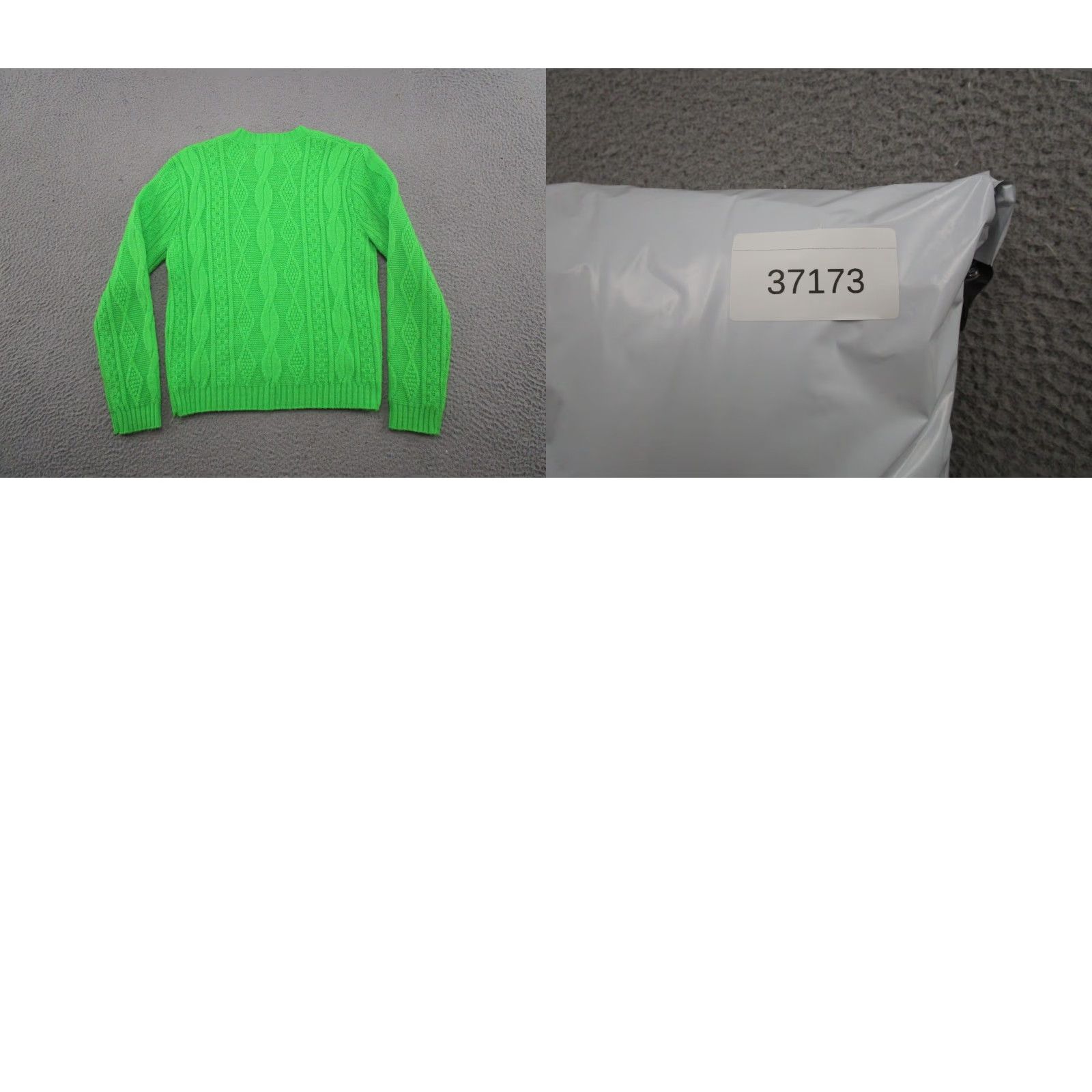Etro VINTAGE DuPont Green Cable Knit Sweater Chest Size 34 Retro Womens Pullover Mock Neck Long Sleeve Fall Winter 70s Size S / US 4 / IT 40 - 8 Thumbnail