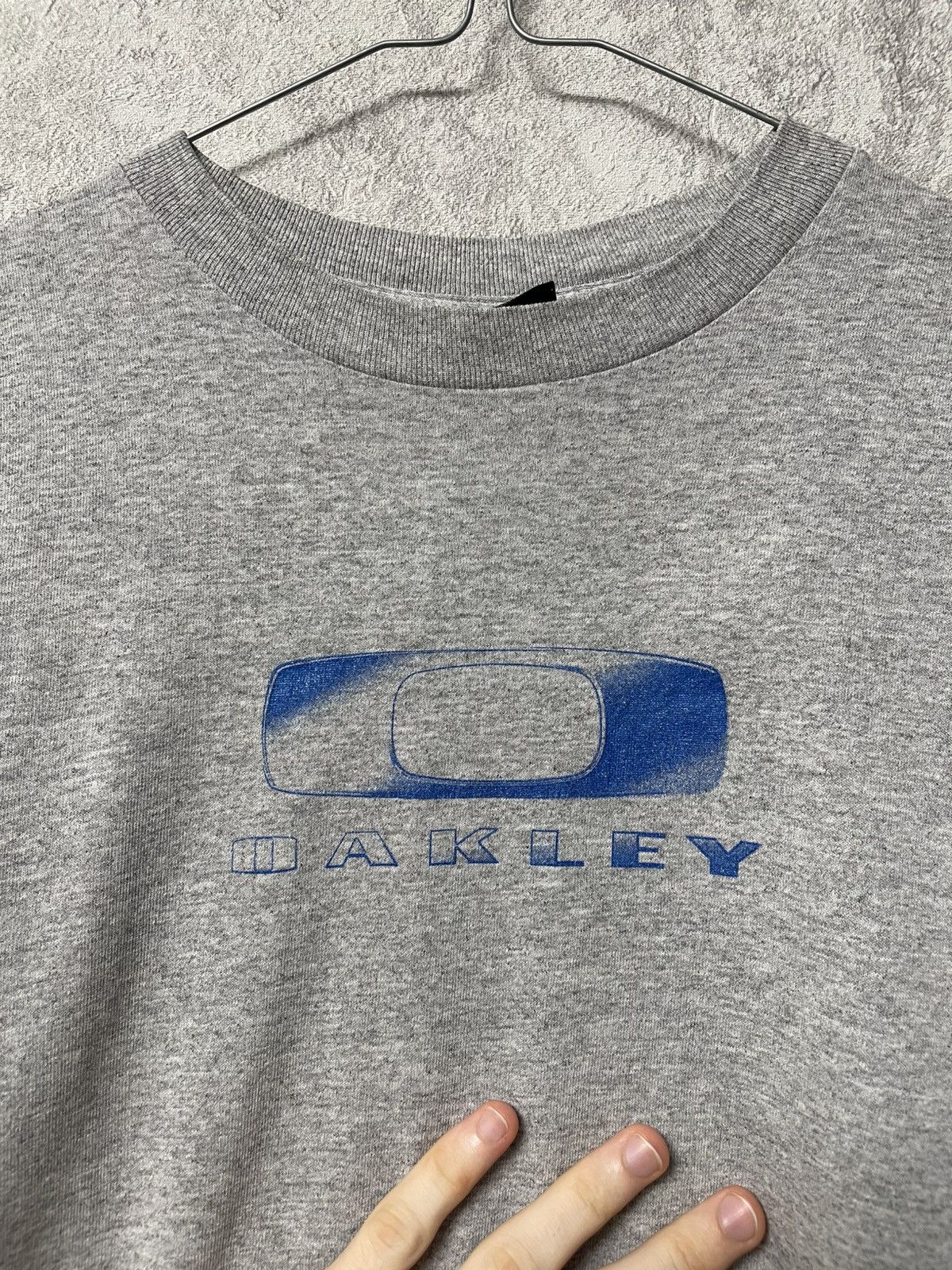 Oakley Vintage Oakley Big Logo Grey T-Shirt Size US M / EU 48-50 / 2 - 6 Thumbnail