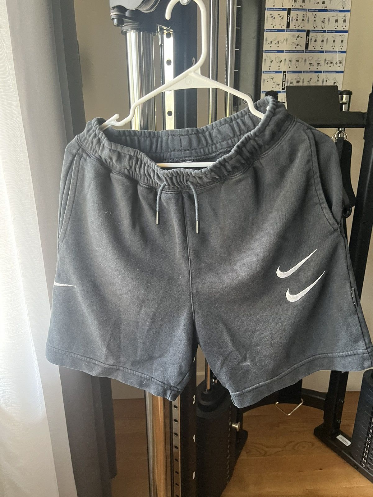 Nike Black Nike sweatshorts Size US 30 / EU 46 - 1 Thumbnail