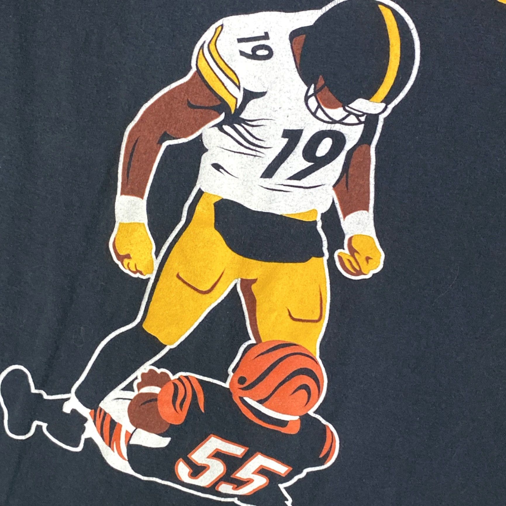 Fruit Of The Loom KARMA T-Shirt Pittsburgh Steelers JUJU SMITH-SCHUSTER 19 Burfict 55 Mens L Black Size US L / EU 52-54 / 3 - 2 Thumbnail