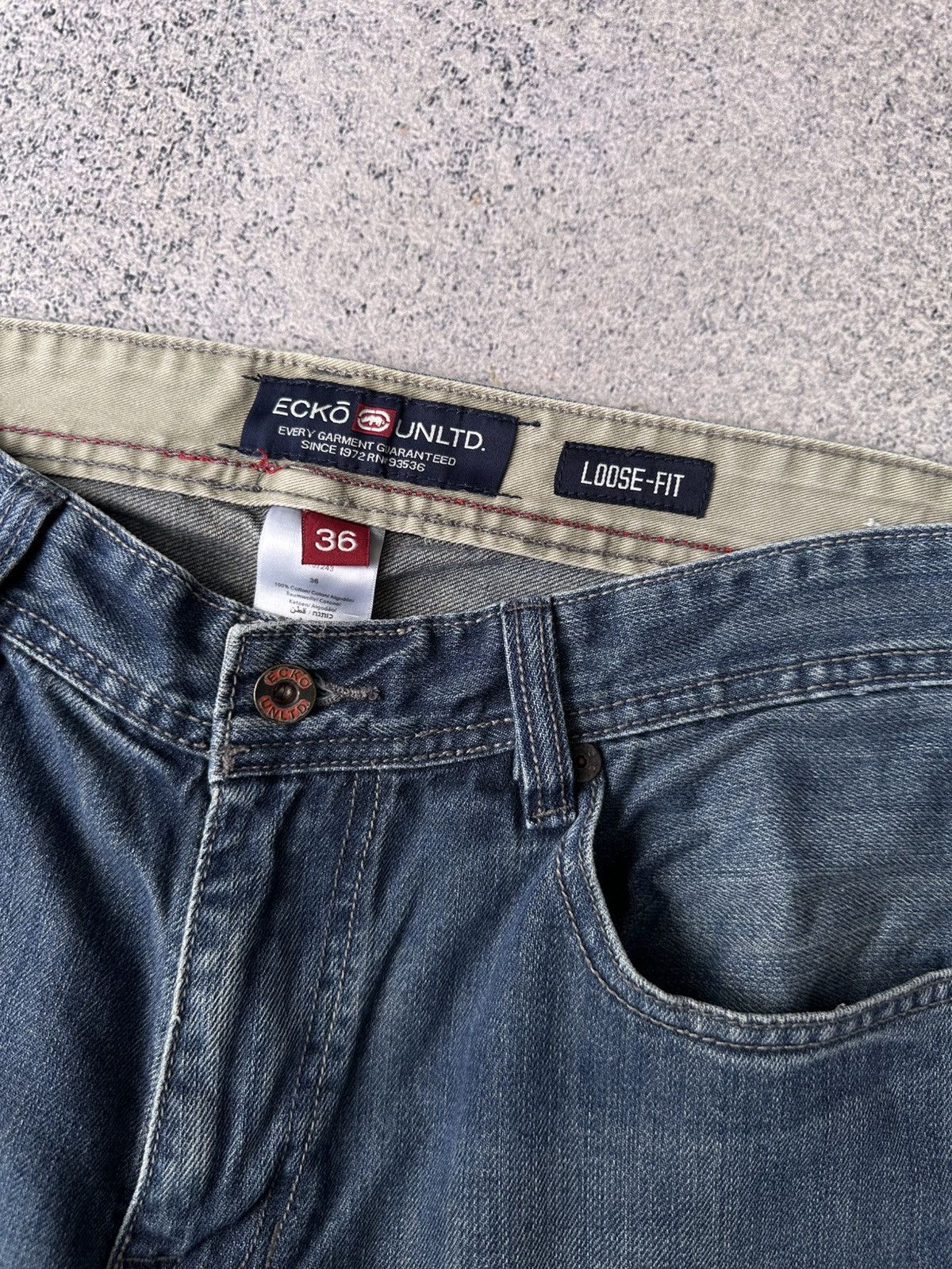 Ecko Unltd. × Vintage Vintage Ecko Unltd Baggy Loose Fit Jeans Size US 36 / EU 52 - 10 Thumbnail