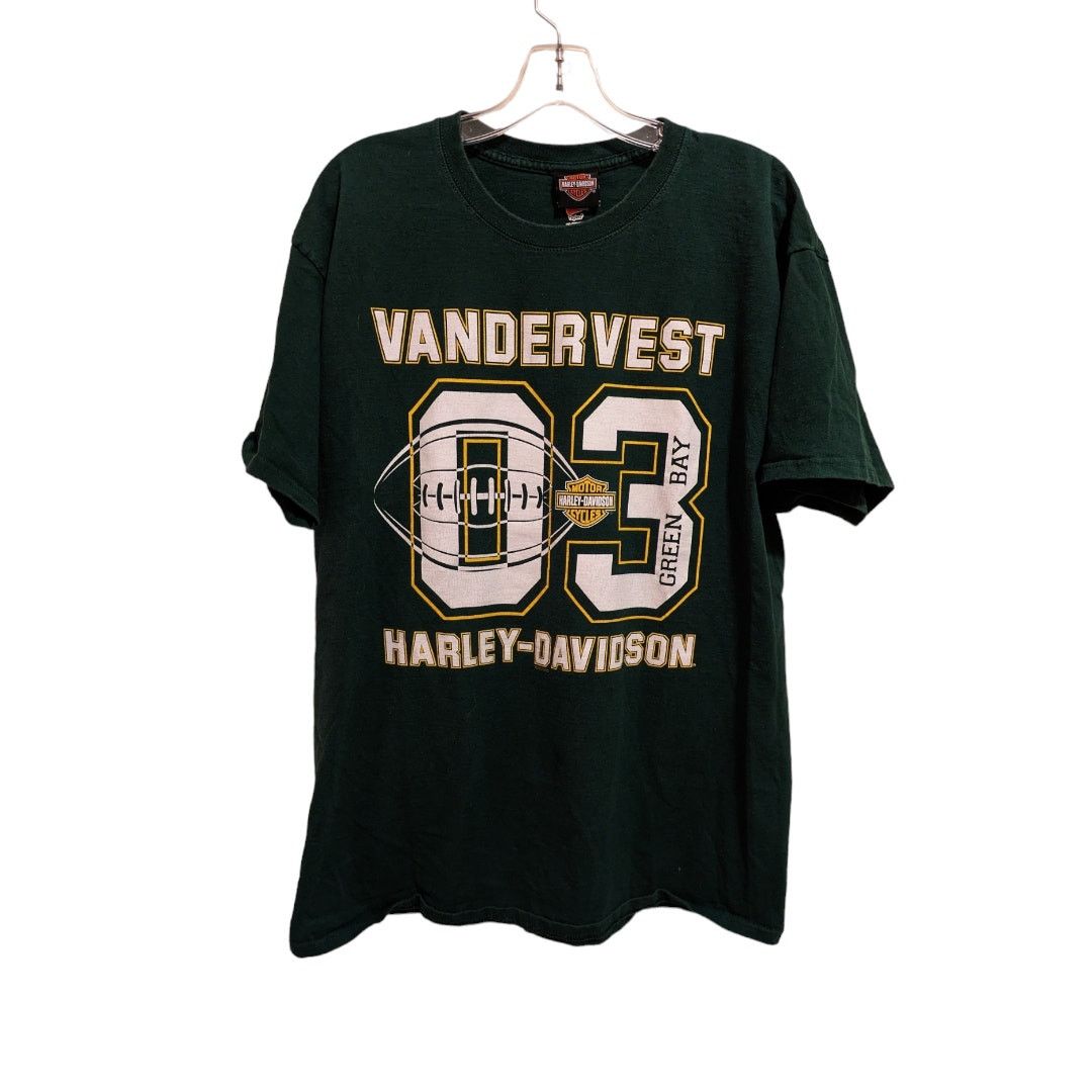 Harley Davidson Green Bay Harley Davidson 03 NFL Jersey Style T-Shirt XL Size US XL / EU 56 / 4 - 2 Thumbnail