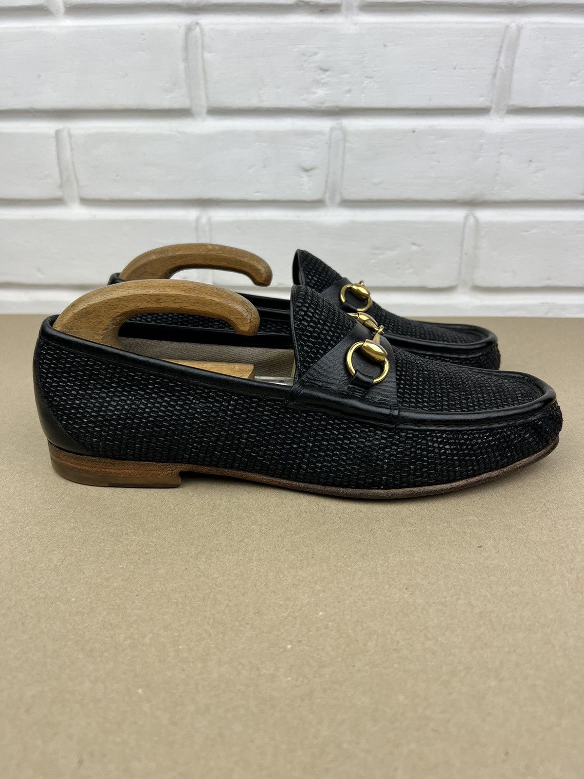 Gucci GUCCI Loafers Leather Shoes 1953 HORSEBIT Buckle Black Men’s Size US 8 / EU 41 - 9 Thumbnail
