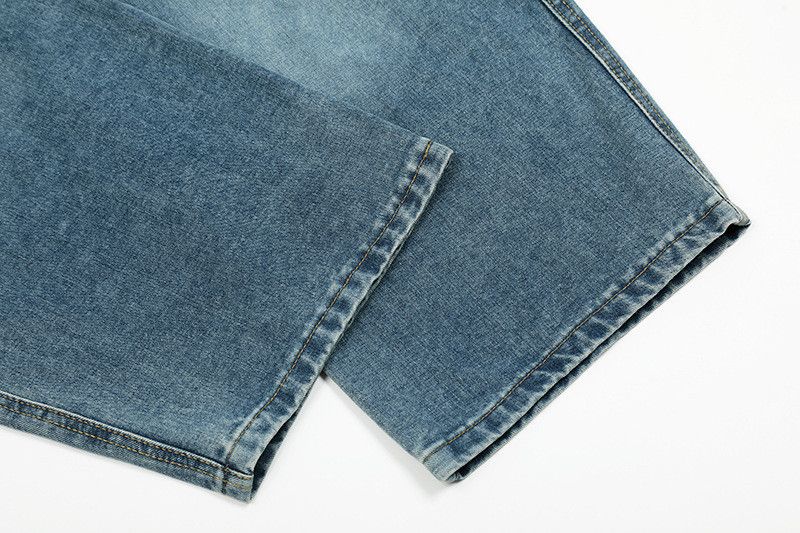 Vintage American retro washed distressed curved jeans Size US 32 / EU 48 - 6 Thumbnail