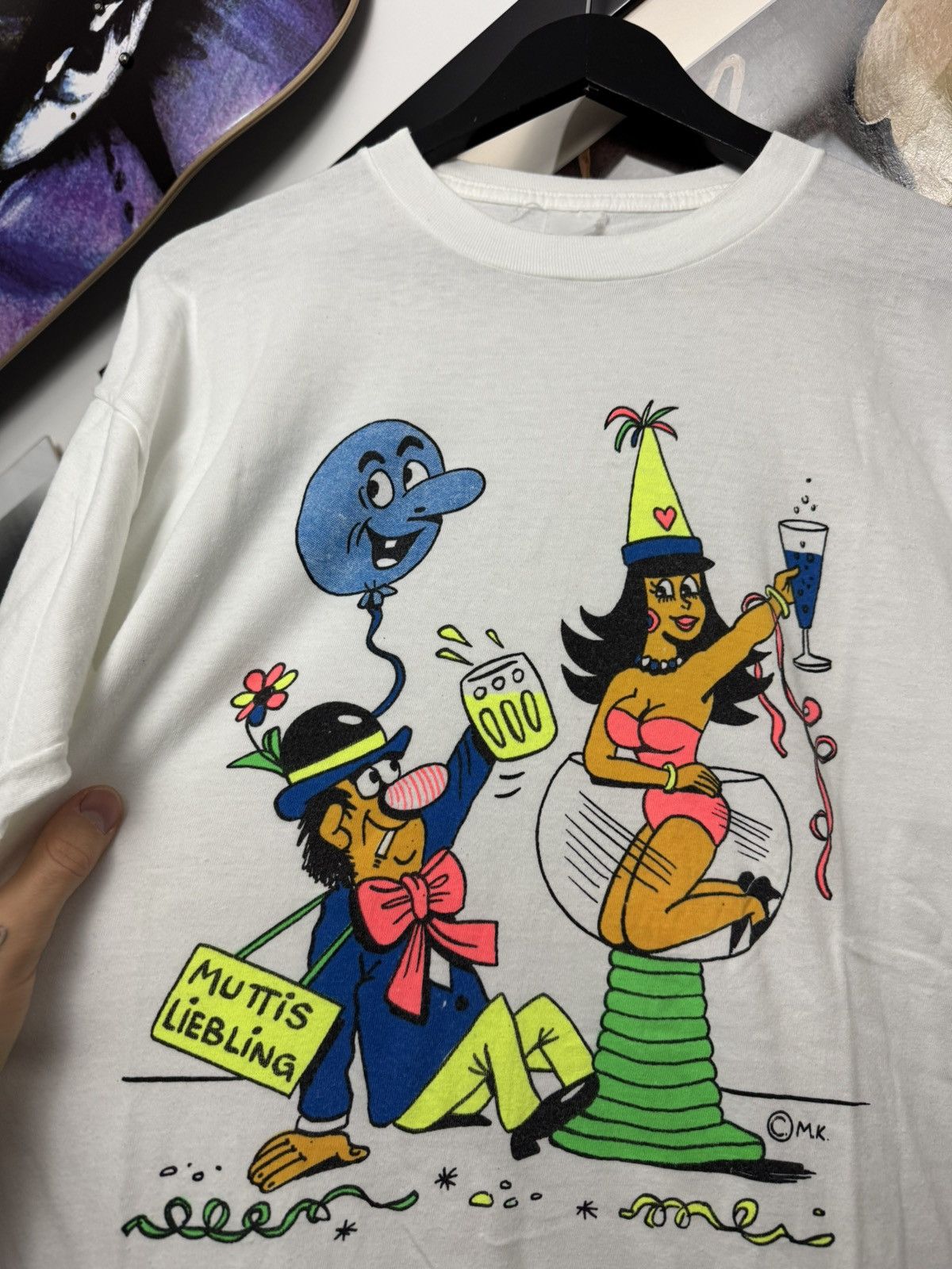 Vintage Vintage 90s Cartoon Graphic Tee Single Stitch Party Hard Size US L / EU 52-54 / 3 - 2 Thumbnail