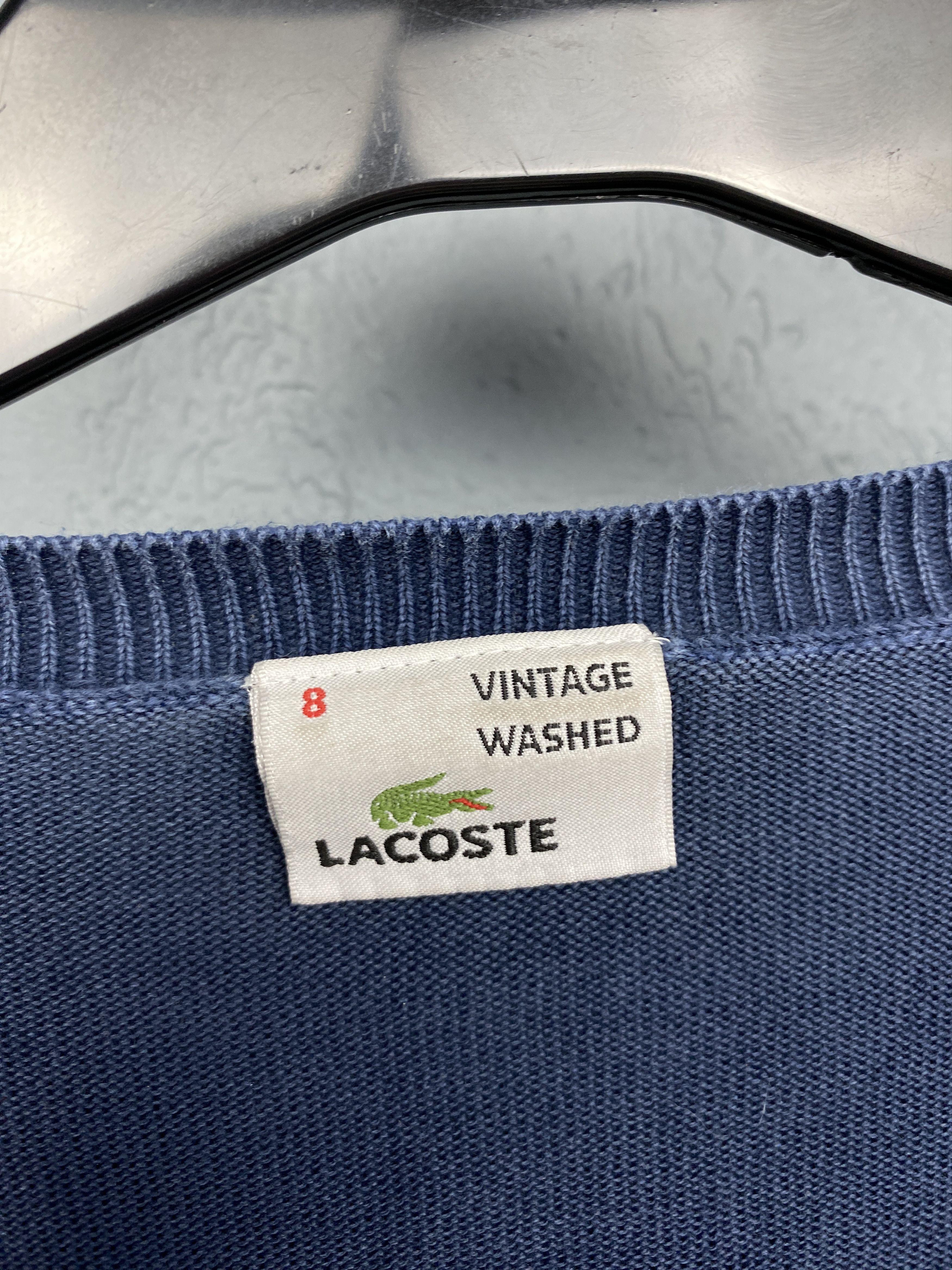 Lacoste Lacoste Vintage Washed Mens Crew Neck Sweater Size US XXL / EU 58 / 5 - 4 Thumbnail