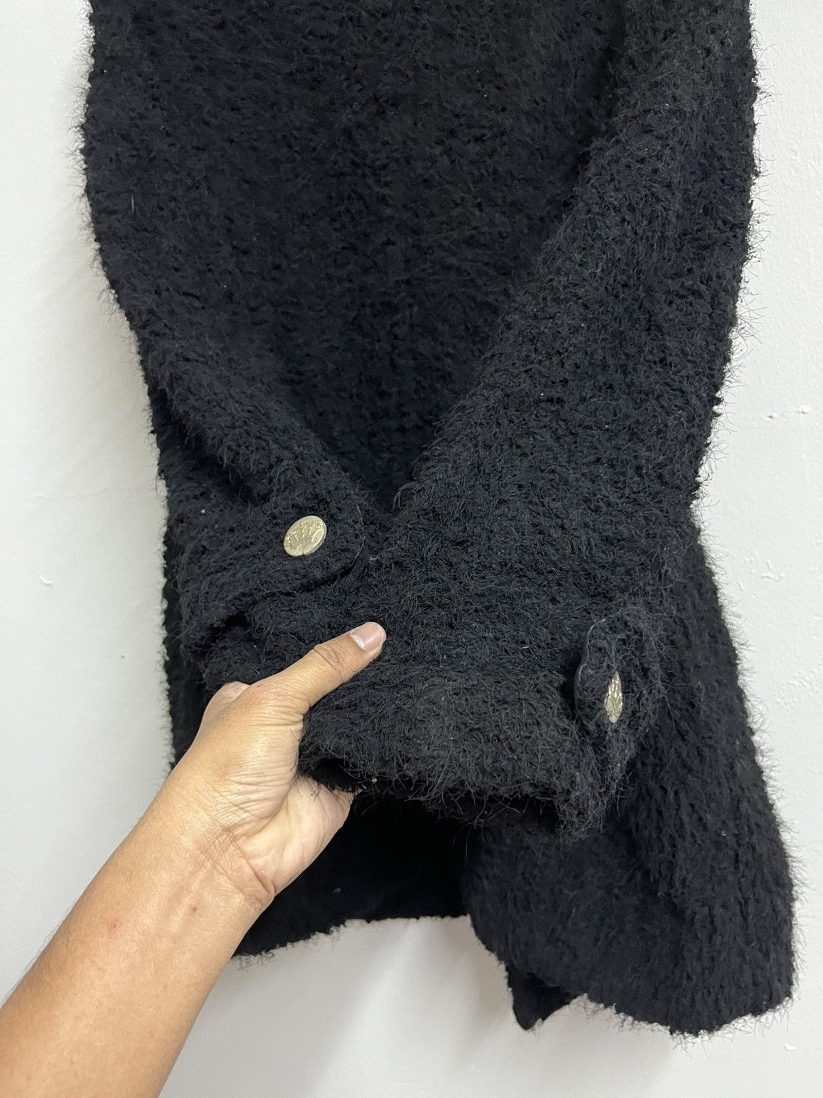 Seditionaries 💥True Vintage 90s MOHAIR PUNK Minx Fur Luxury-Look Size M / US 6-8 / IT 42-44 - 11 Thumbnail