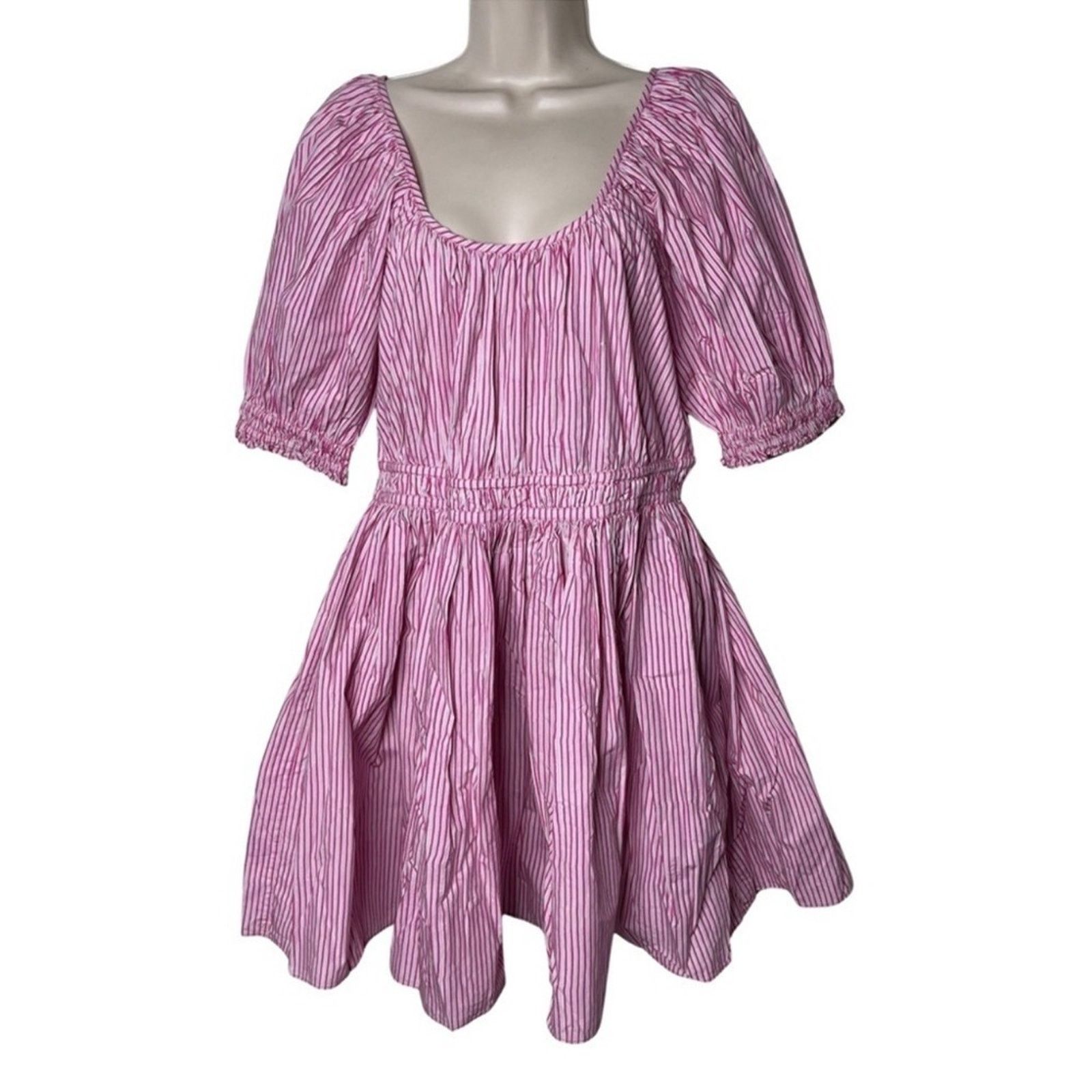 RHODE RHODE Anika Dress Jaipur Stripe Violet Coral Size Large L Size L / US 10 / IT 46 - 2 Thumbnail