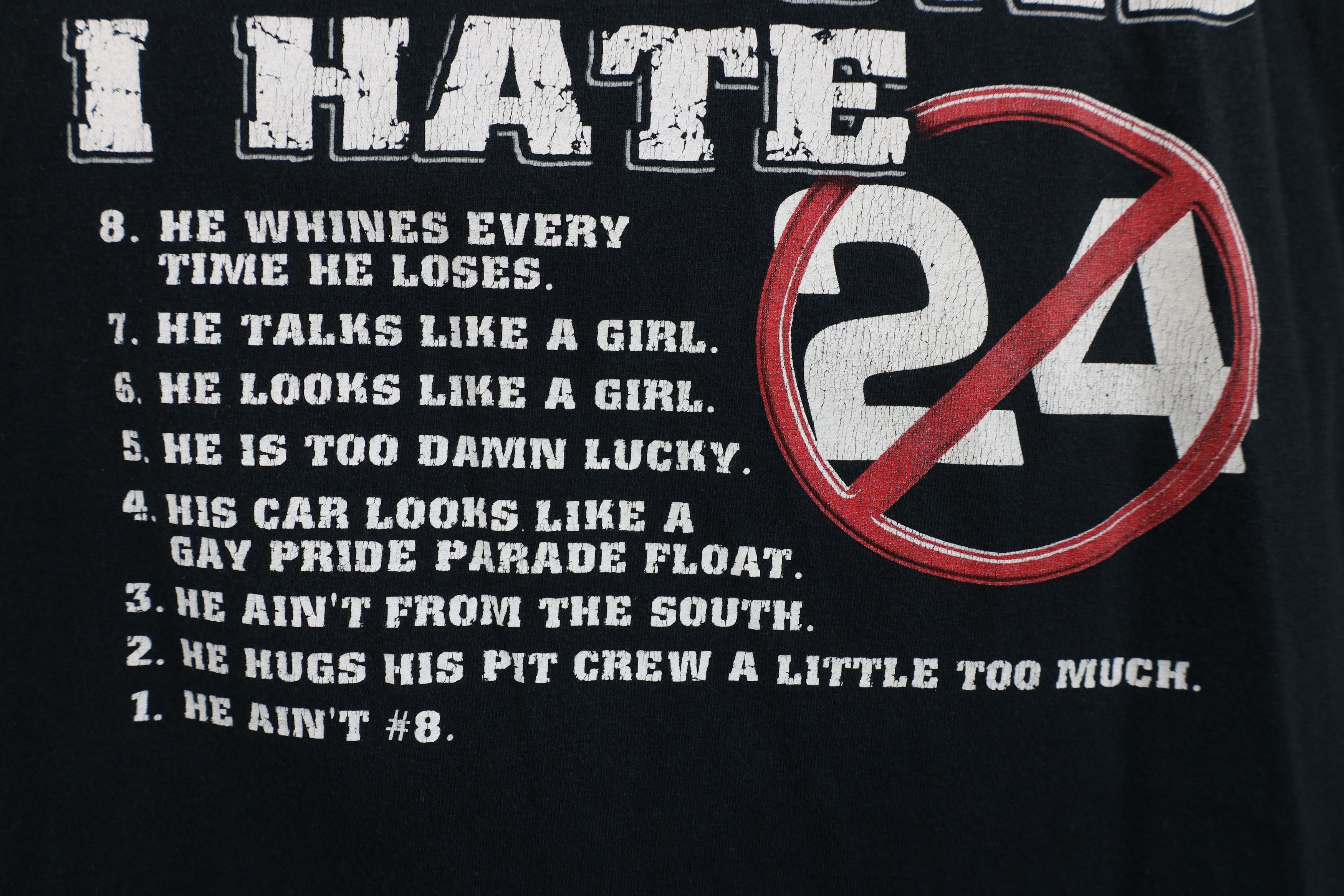 Vintage Vintage Reasons I Hate Jeff Gordon Dale Earnhardt Jr T-Shirt Size US XL / EU 56 / 4 - 5 Thumbnail