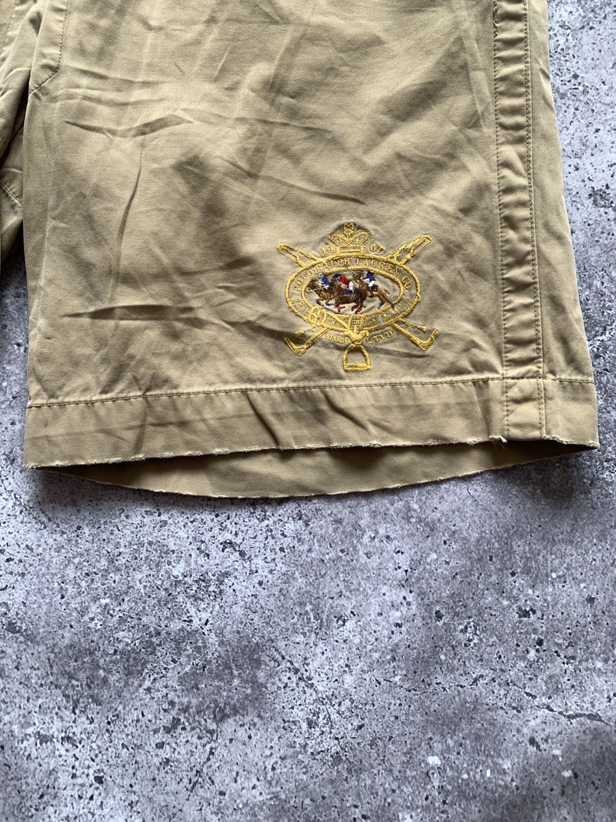 Polo Ralph Lauren 🔥VINTAGE 90s POLO RALPH LAUREN BIG PONY #5 CHINO SHORTS Size US 36 / EU 52 - 6 Thumbnail