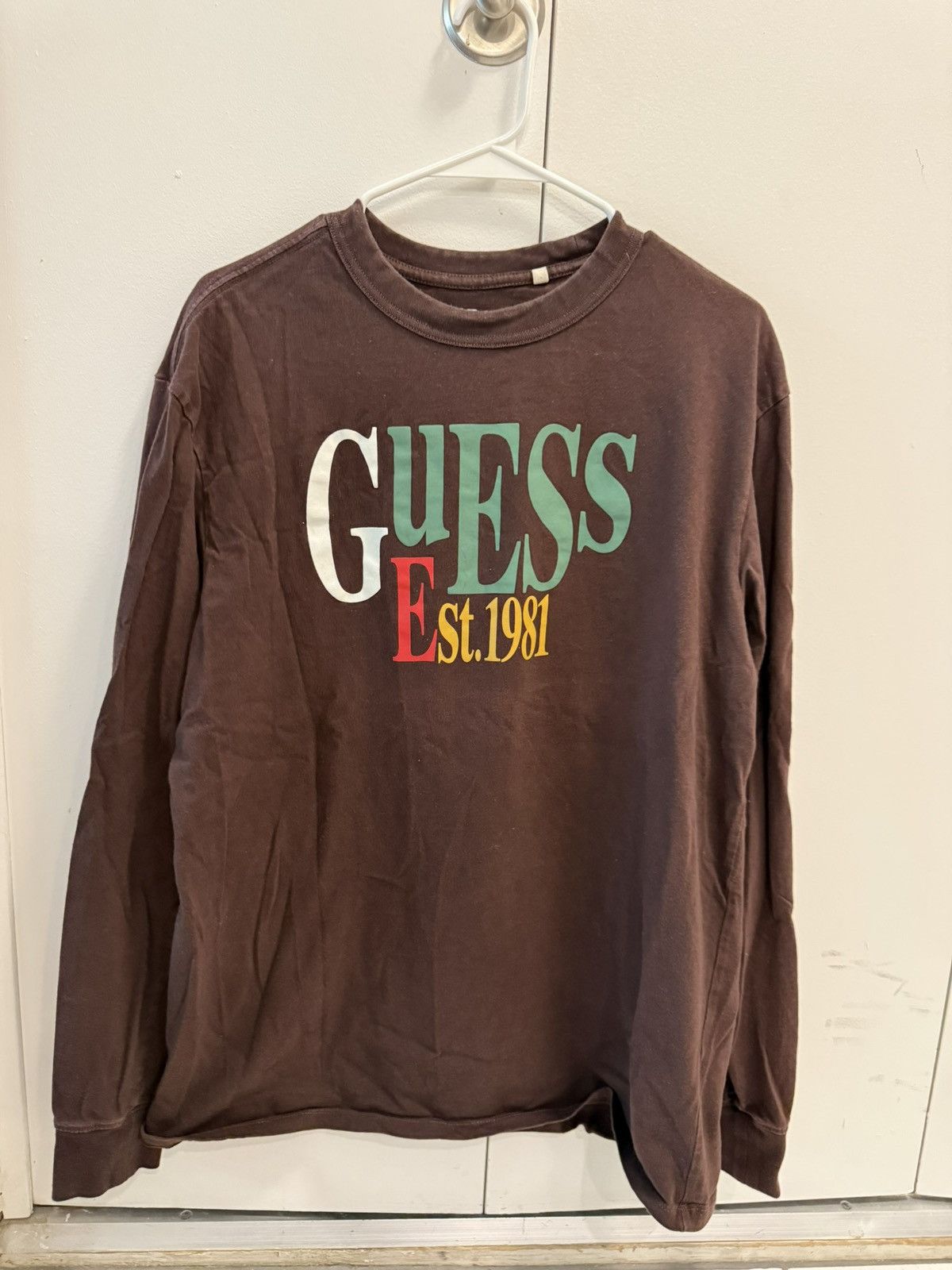 Guess Vintage Guess Long Sleeve Brown Size US M / EU 48-50 / 2 - 1 Thumbnail