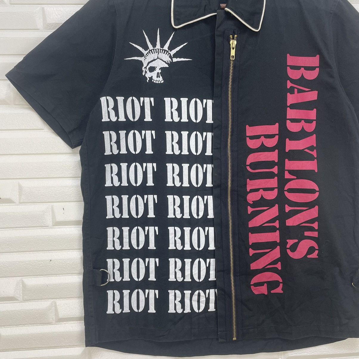 14th Addiction × Le Grande Bleu (L.G.B.) Japanese Brand Punk Shirt Button Up Size US S / EU 44-46 / 1 - 5 Thumbnail