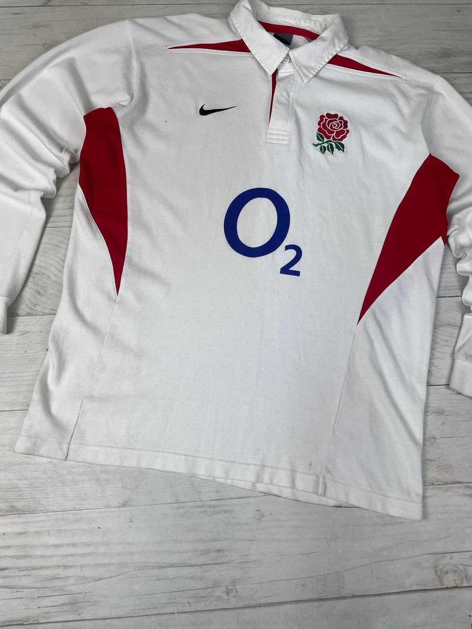 Nike Vintage Nike England Rugby 2003 2005 Rugby Long Sleeve Shirt Size US XXL / EU 58 / 5 - 3 Thumbnail