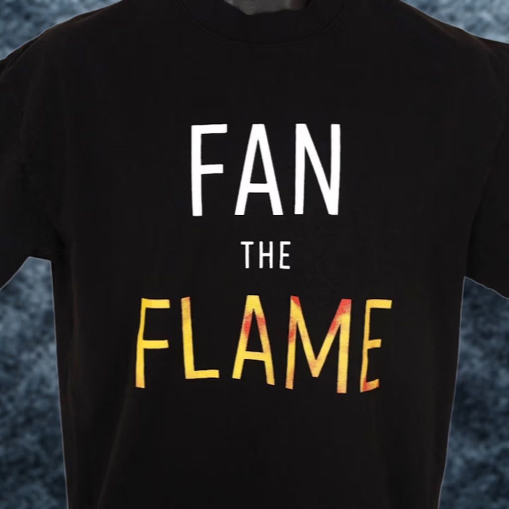 Los Angeles Apparel Fan The Flame T Shirt Mens Size Medium Black Made In USA Los Angeles Apparel Crew Neck Short Sleeve Cotton Streetwear Size US M / EU 48-50 / 2 - 1 Thumbnail
