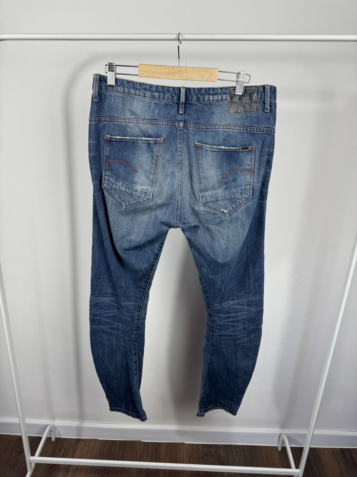 G-Star G-Star RAW Arc 3D Slim Jeans W29 L34 Faded Blue Denim Pants Size US 33 - 15 Thumbnail