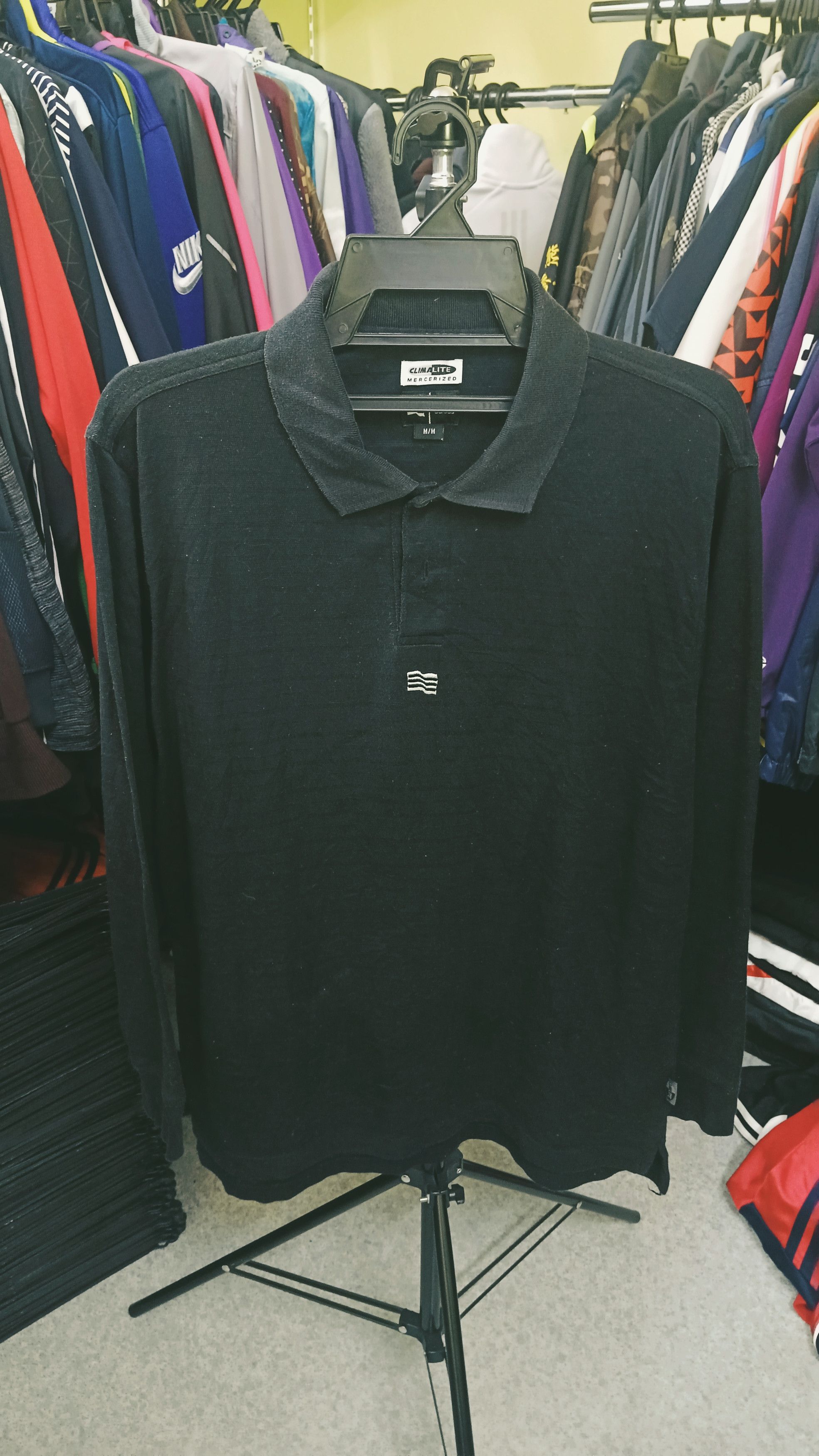 Adidas × Vintage 🔥 Vintage Adidas Golf Long Sleeve Polo Shirt Size US M / EU 48-50 / 2 - 1 Thumbnail