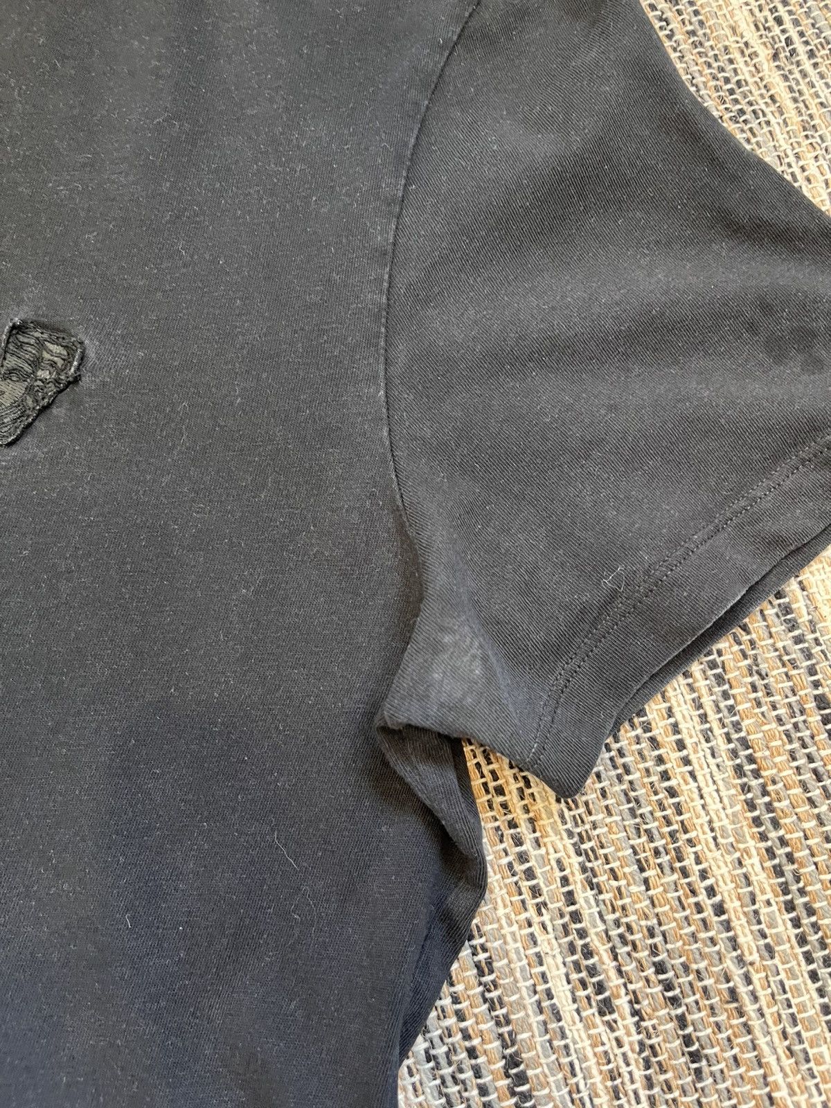 Versace × Vintage Versace Tshirt blank tee faded black minimalistic logo Size US M / EU 48-50 / 2 - 18 Thumbnail