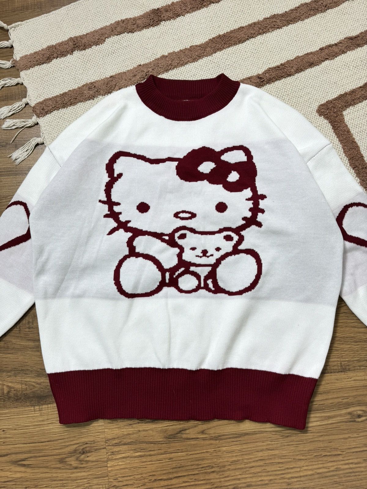 Cartoon Network HELLO KITTY KNITTED CUTE SWEATER Size M / US 6-8 / IT 42-44 - 3 Thumbnail