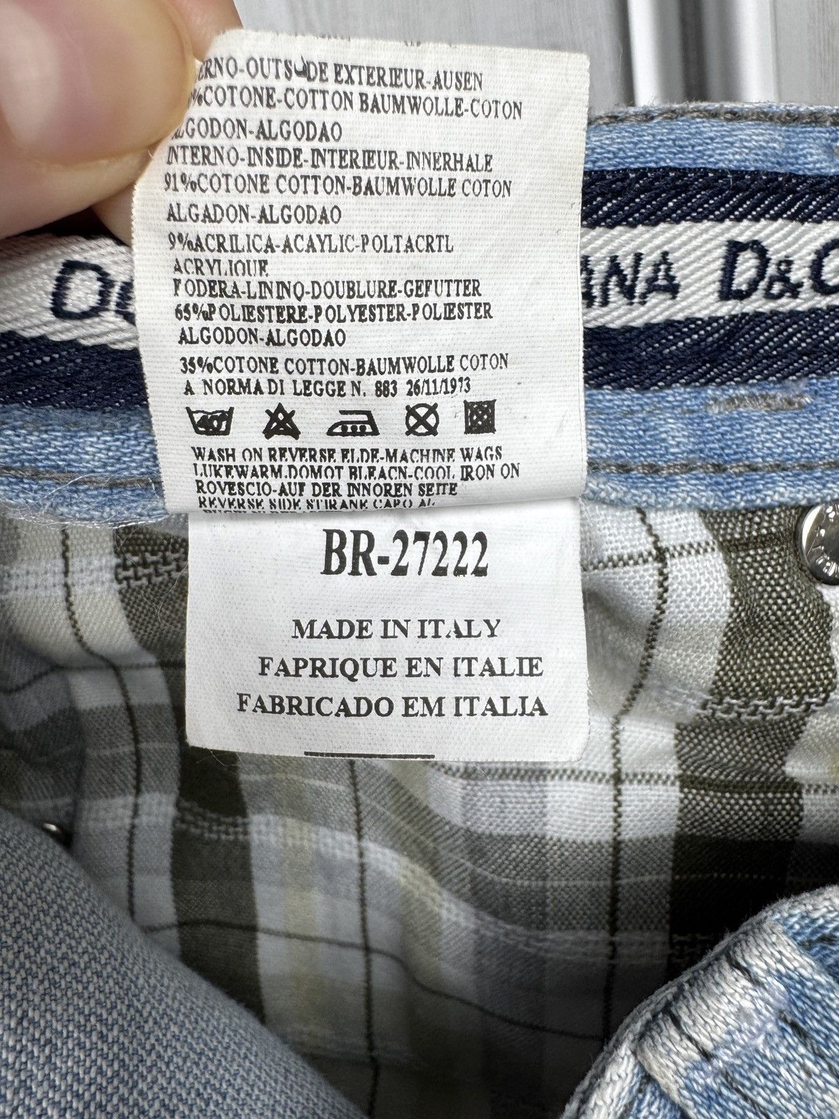 Dolce & Gabbana Dolce & Gabbana vintage distressed denim blue jeans Size US 31 - 12 Thumbnail