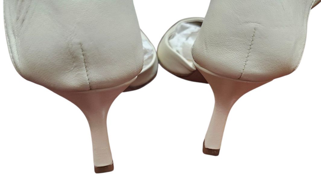 aeyde AEYDE Selma cream leather Pointed Toe Pump Women EU 38.5 Size US 7.5 / IT 37.5 - 9 Thumbnail