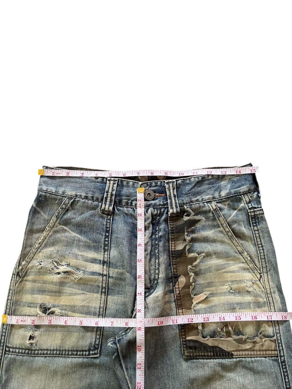 Edwin Vintage Japanese Mud Wash Army Cargo Distress Loose Jeans Size US 30 / EU 46 - 6 Thumbnail
