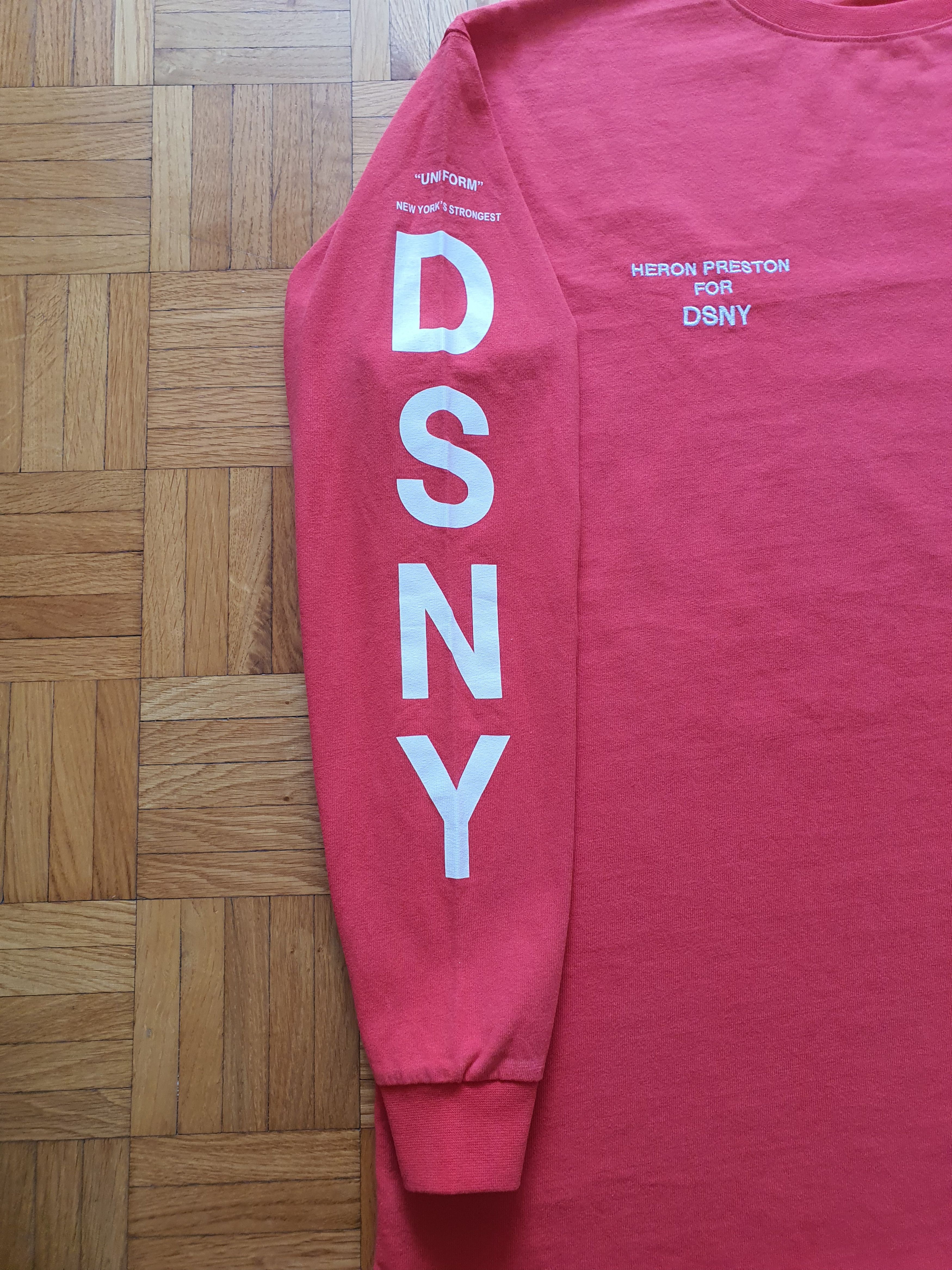 Heron Preston ''DSNY Uniform'' Long Sleeve T-Shirt Size US S / EU 44-46 / 1 - 9 Thumbnail