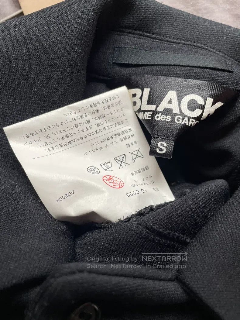 Comme des Garcons Comme Des Garcons Black long pleated deconstructed windbre Size S / US 4 / IT 40 - 8 Thumbnail